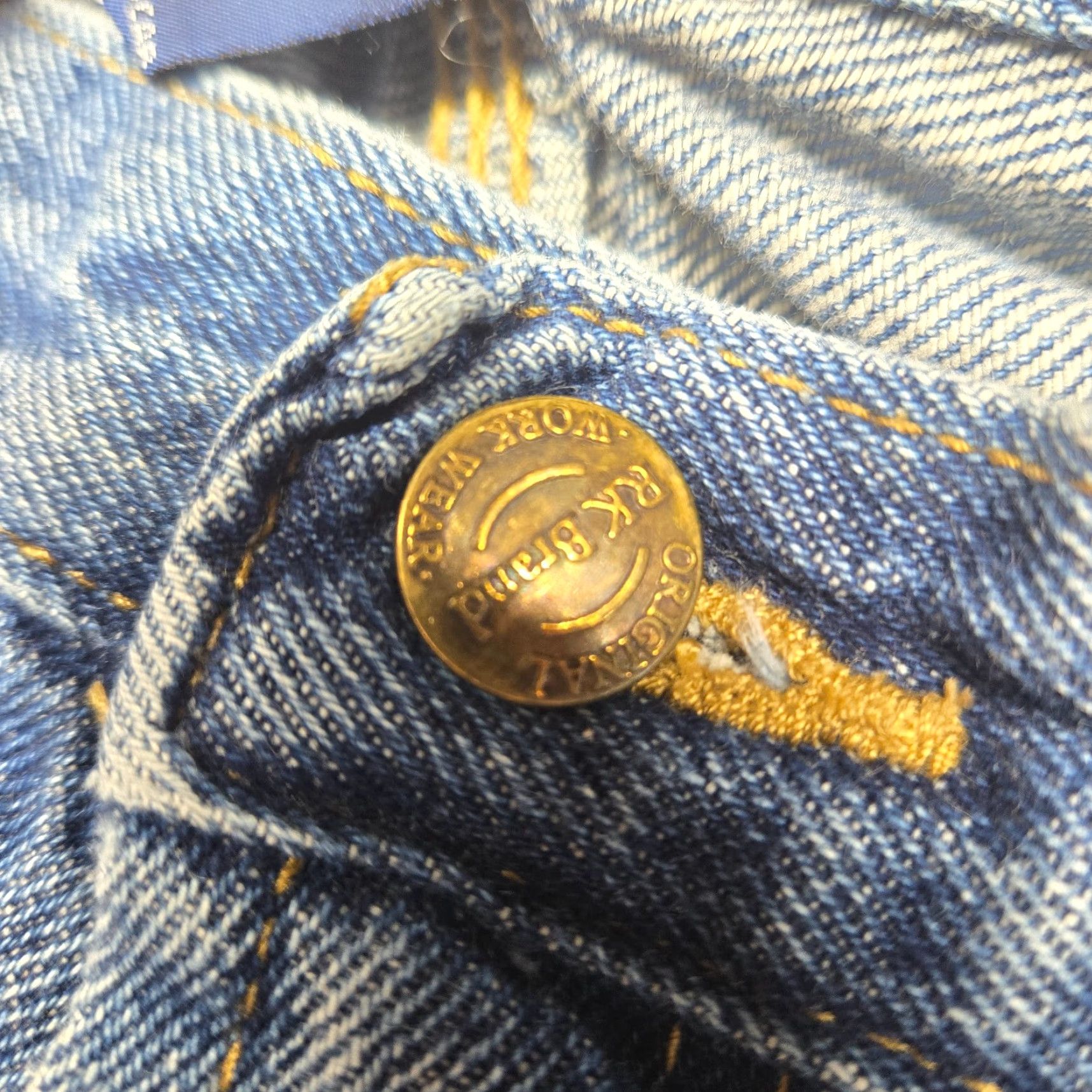 Vintage Rural King Jeans Relaxed Blue Denim Adult Men's Size 38 x 34 - Real Work Wear - 5-Pocket Denim Straight Fit Regular Inseam 34 - Blue Denim Jeans Size US 38 / EU 54 - 6 Thumbnail