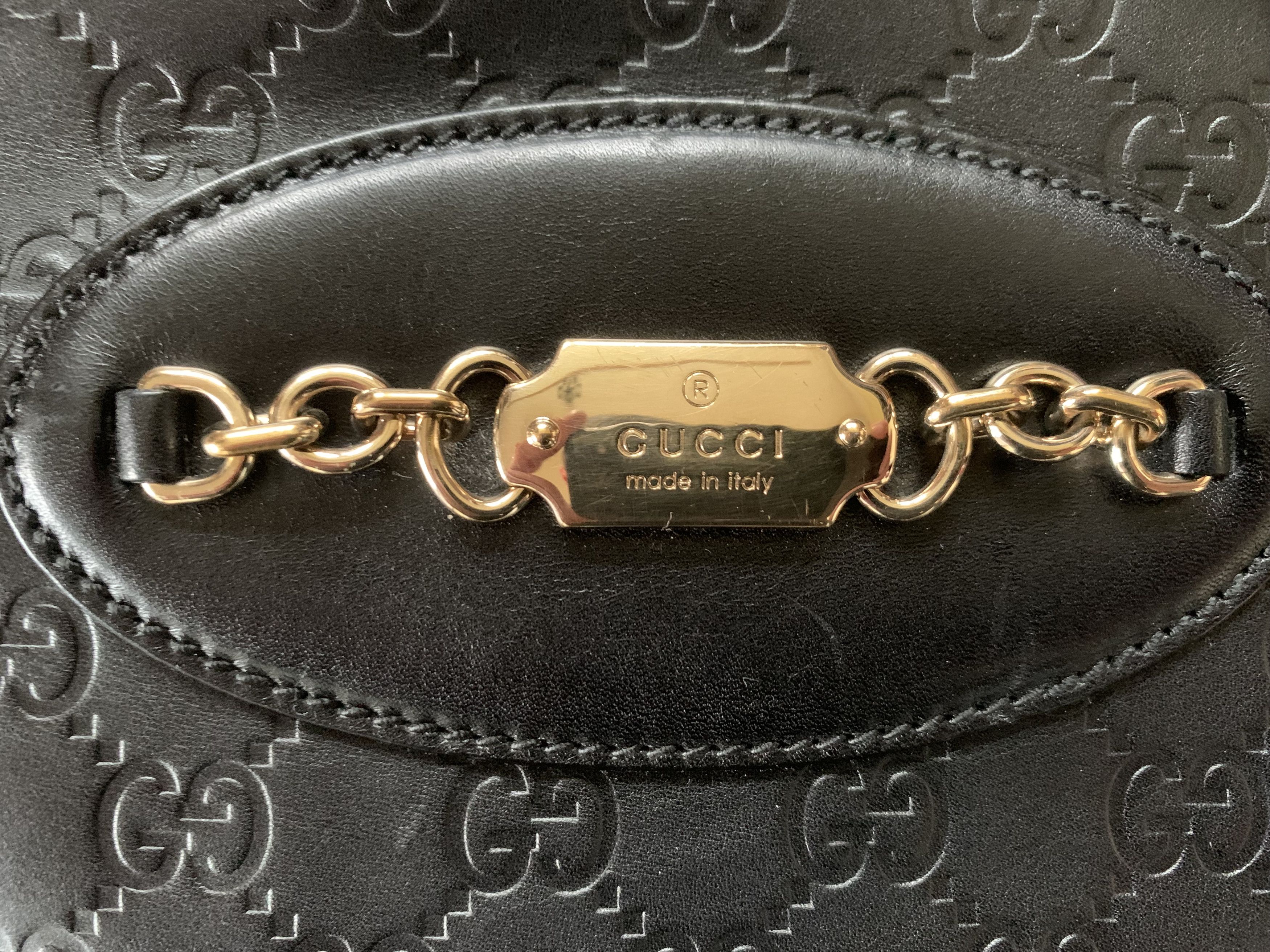 Gucci Vintage Gucci Guccissima Monogram Black Leather Handbag Size ONE SIZE - 9 Thumbnail