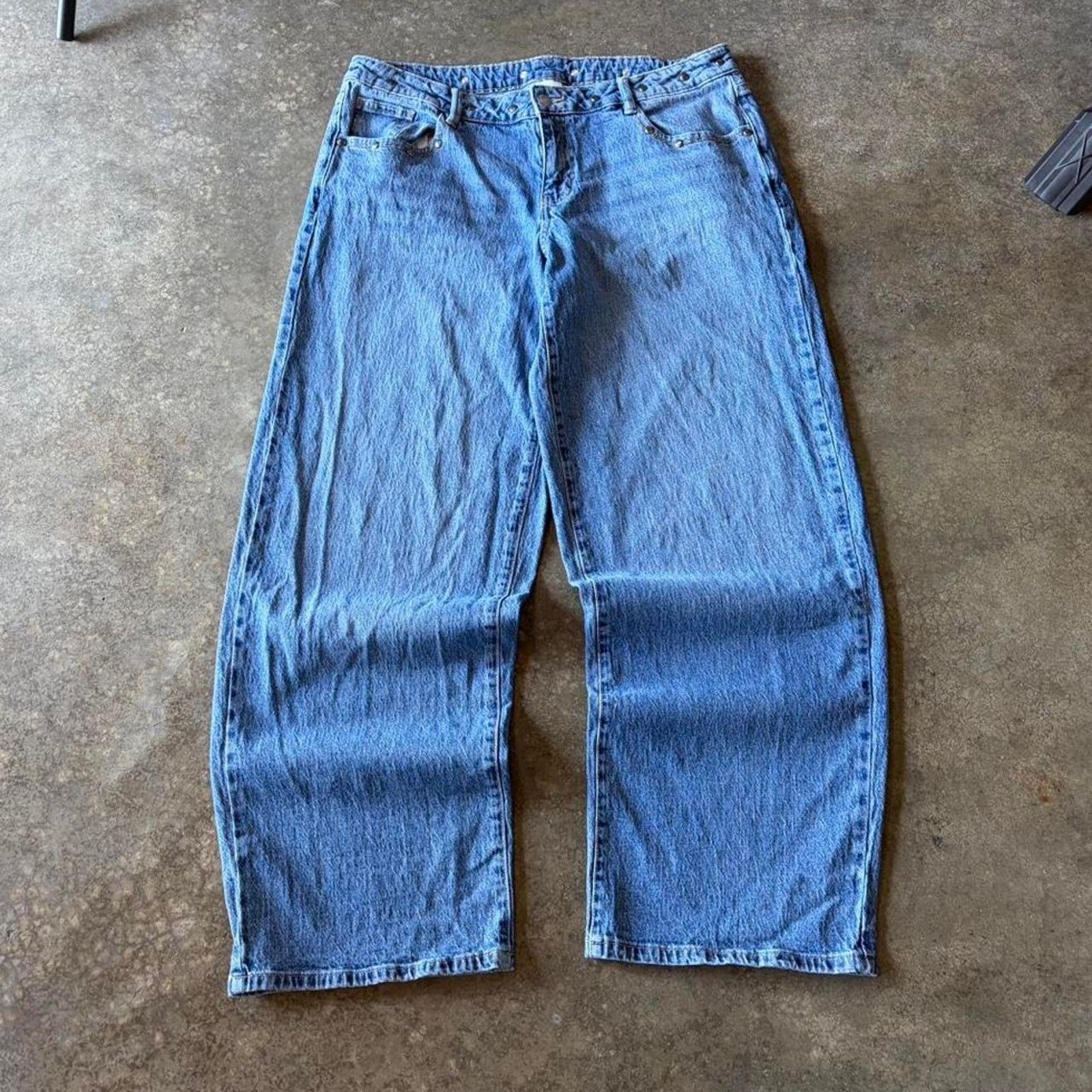 Vintage 2000s nobo wide leg baggy jeans Size US 32 / EU 48 - 1 Thumbnail