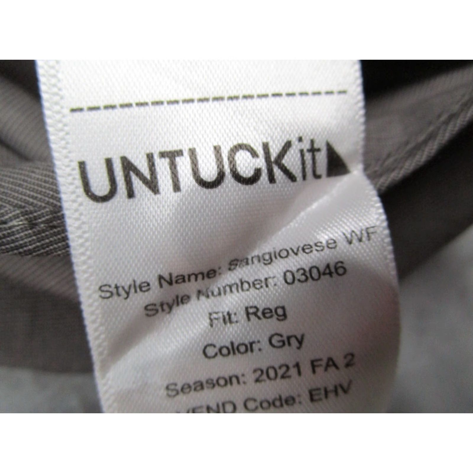 UNTUCKit VINTAGE UNTUCKit Men's Shirt 2XL Gray Button-Up Long Sleeve Casual All Seasons Wrinkle Resistant Size US XXL / EU 58 / 5 - 4 Thumbnail