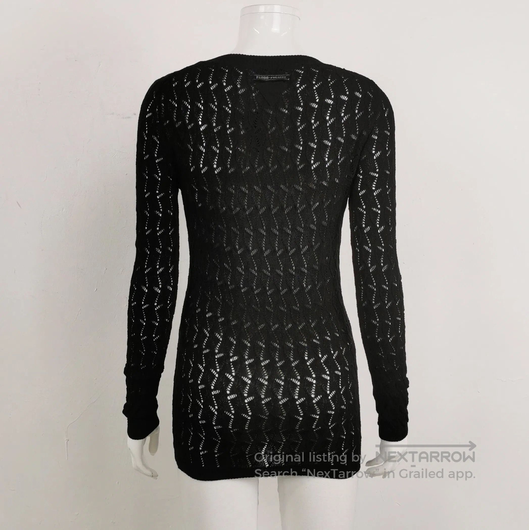Prada Prada Black Long Sleeve Knit Top . Size XS / US 0-2 / IT 36-38 - 1 Thumbnail