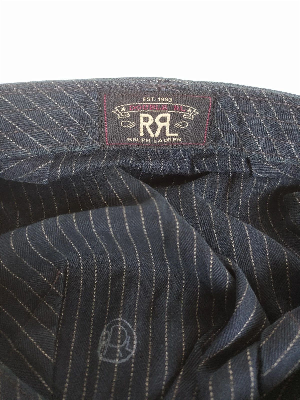 RRL Ralph Lauren DOUBLE RL Striped Jaspé Twill Cap T/3030 Size ONE SIZE - 7 Thumbnail
