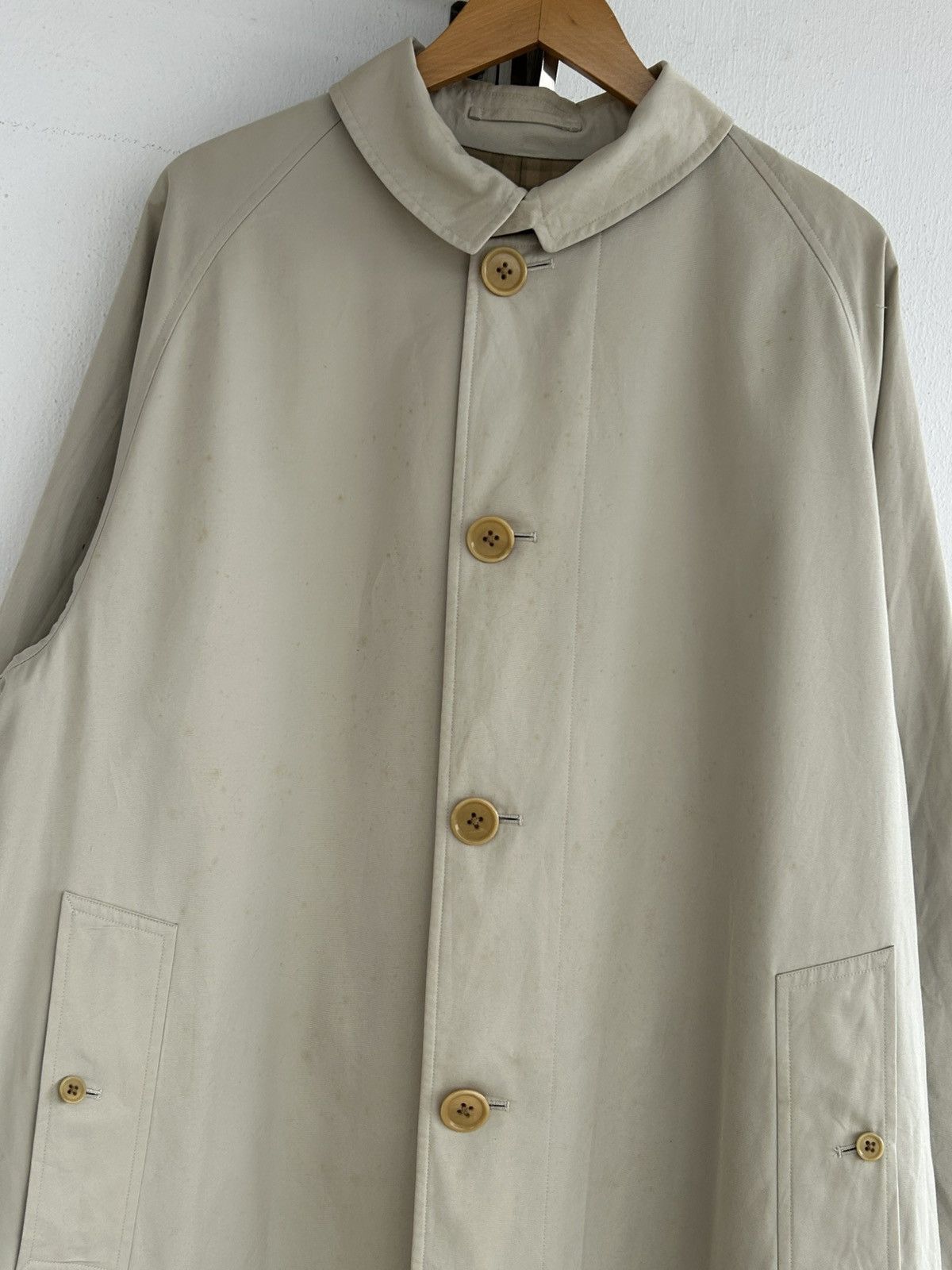 Burberry Burberry Vintage Trench Coat Beige Size US XL / EU 56 / 4 - 4 Thumbnail