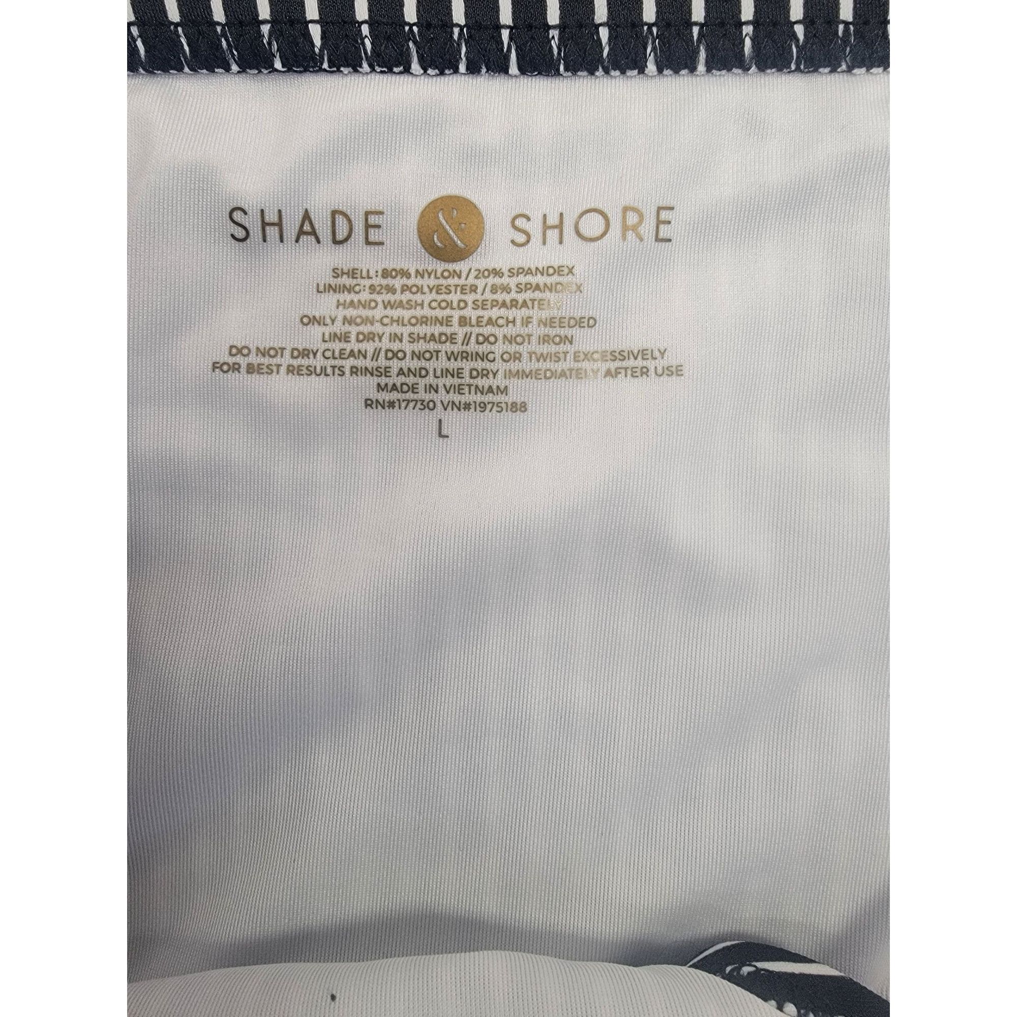 Other Striped Gray & White Bikini Bottoms By Shade & Shore Womens Size ONE SIZE - 3 Thumbnail