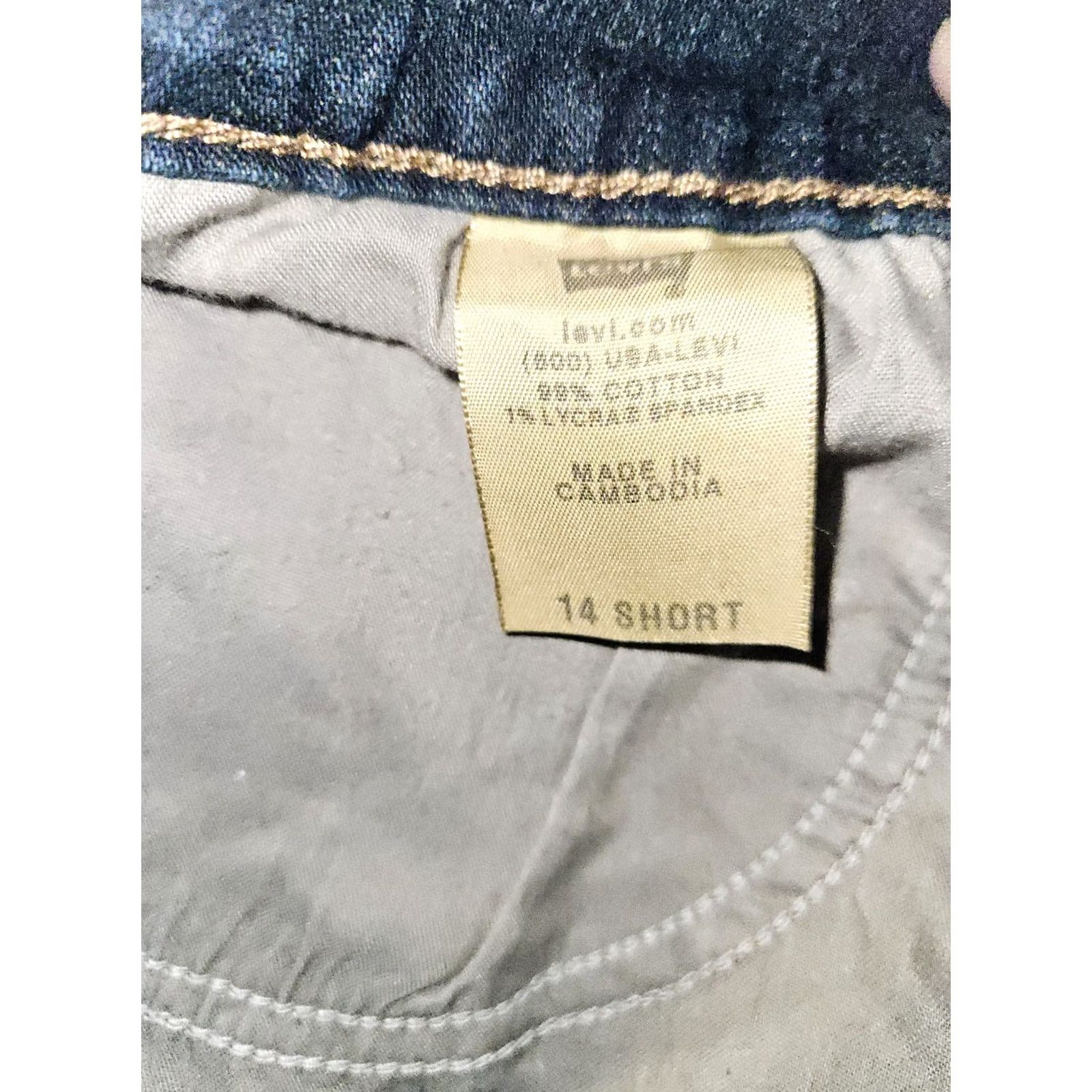 Levi's Levi's 515 Bootcut Jeans Women's 14 Short Mid Rise Blue Denim Stretch Preppy Size 36" / US 14 / IT 50 - 3 Thumbnail