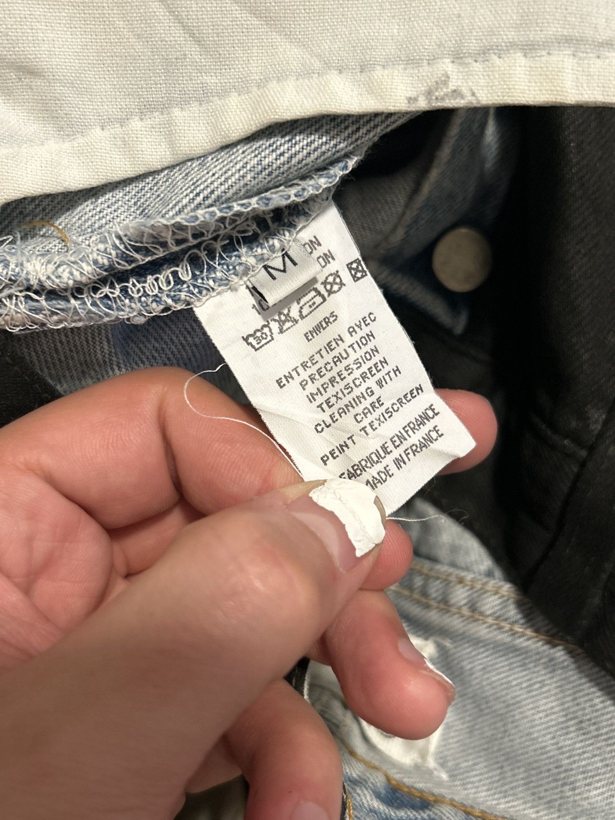 Maison Margiela Artisanal ‘99 Painted denim Jeans Size US 30 / EU 46 - 5 Thumbnail