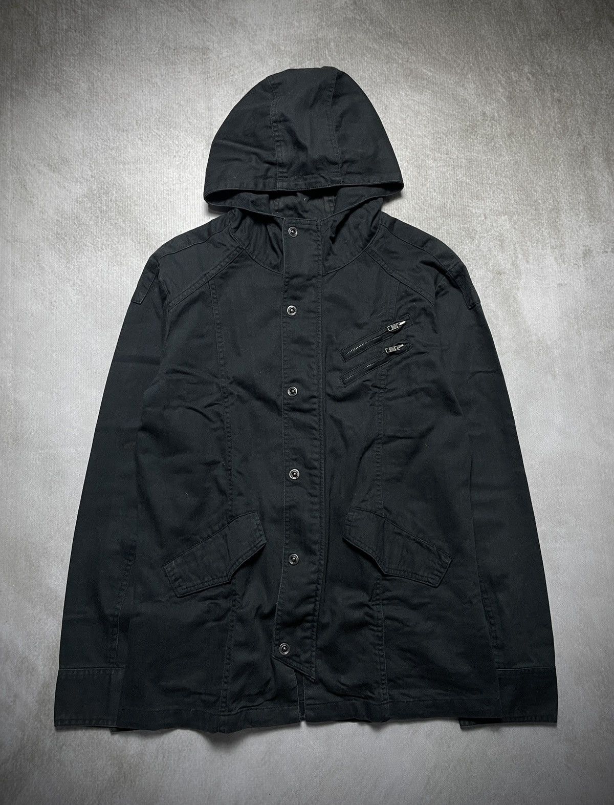 14th Addiction 2000’s Roushatte - Vkei Style Hooded Parka Jacket Size US L / EU 52-54 / 3 - 4 Thumbnail