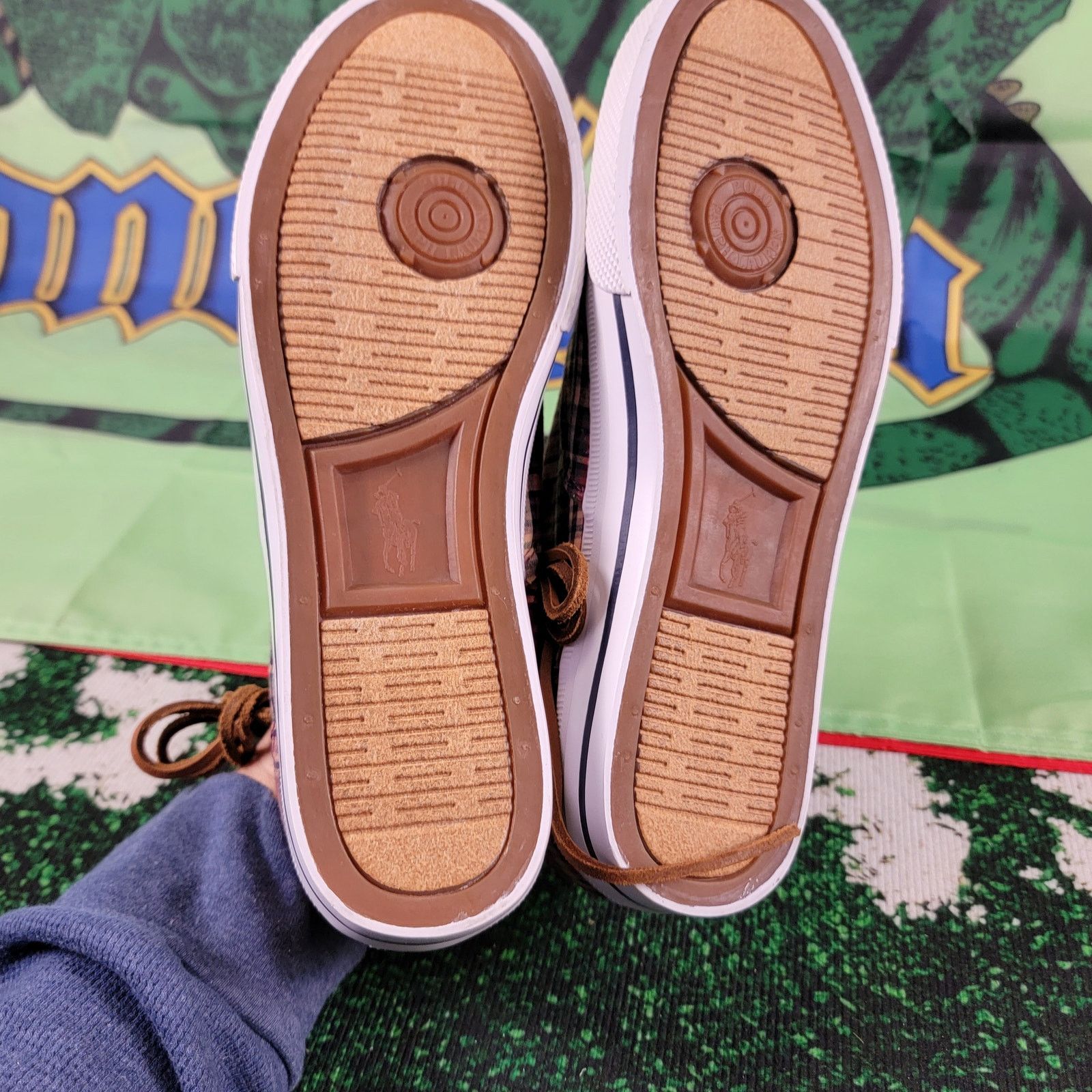 Polo Ralph Lauren Ralph Lauren Polo Vaughn Boat Deck Shoes Wine Plaid Sz 8D Size US 8 / EU 41 - 5 Thumbnail
