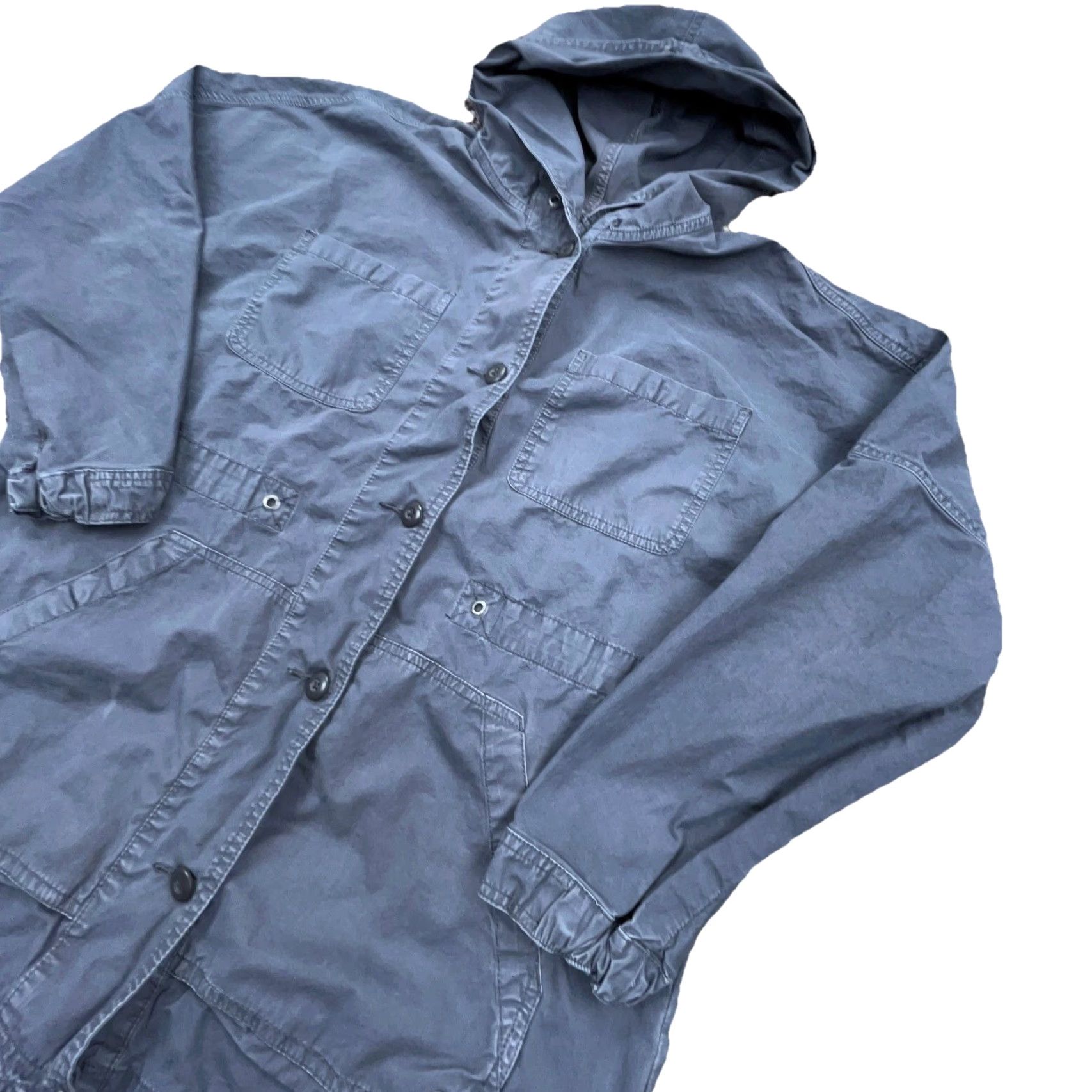 American Eagle Outfitters American Eagle Jacket Women Medium Gray Utility Military Army Safari Chore 177 Womens Size M / US 6-8 / IT 42-44 - 2 Thumbnail