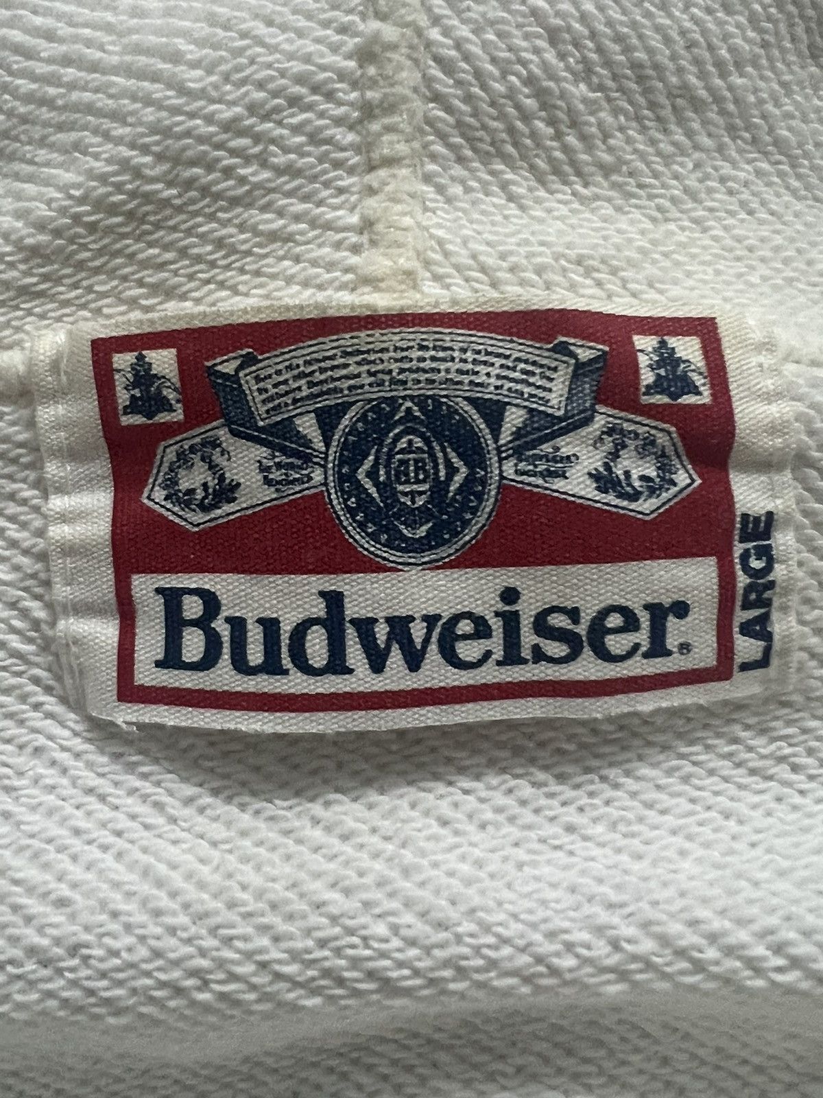 Budweiser × Vintage Vintage BUDWEISER sweatshirt hoodie back hit Logo Size US L / EU 52-54 / 3 - 5 Thumbnail
