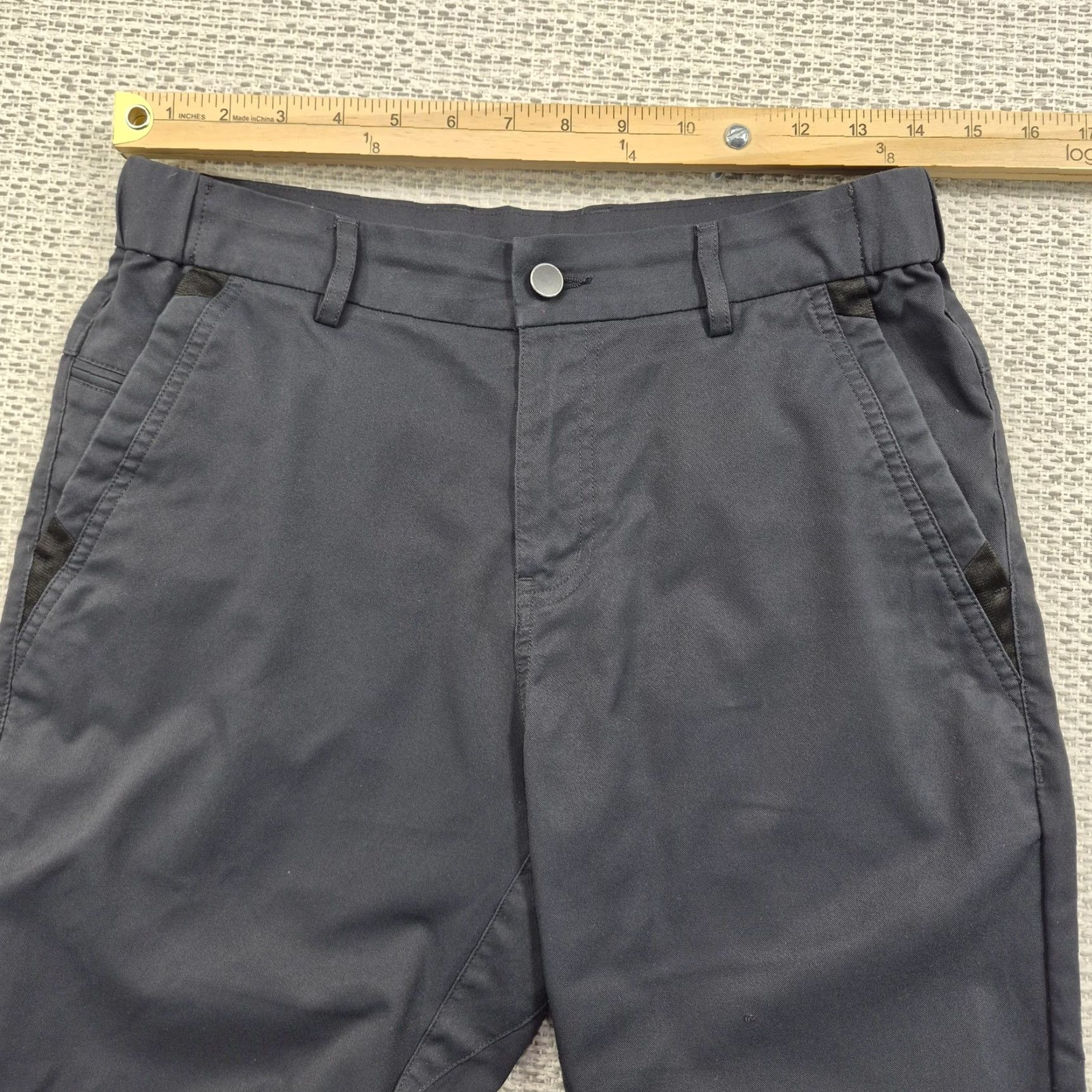 Vintage Jack Archer Pants Mens 29x30 Space Black Chino Flat Front Zip Pocket Regular Size US 29 - 5 Thumbnail