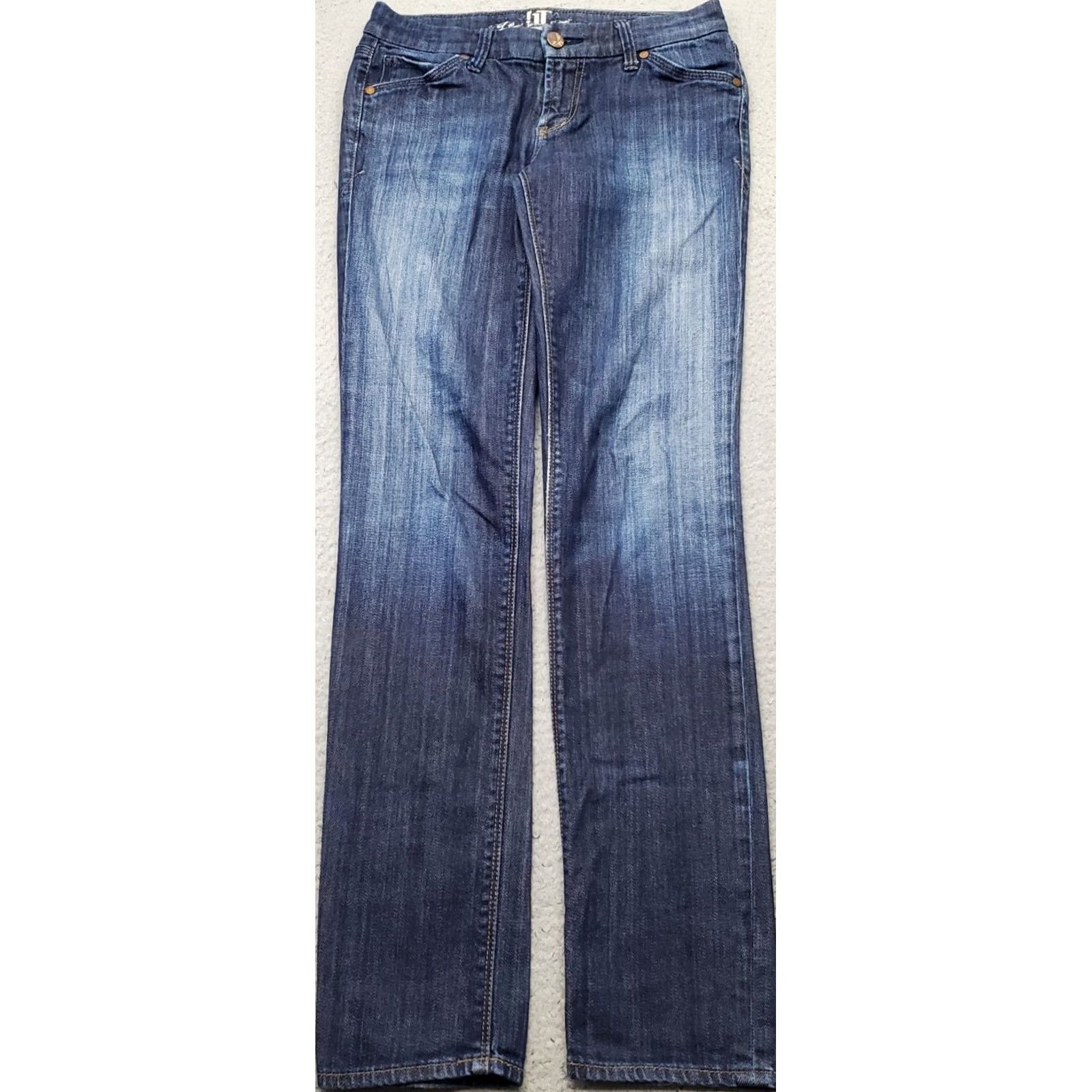 Vintage !iT Los Angeles Pepper Jeans Womens 26R Blue Denim Bootcut Faded Streetwear Size 26" / US 2 / IT 38 - 2 Thumbnail