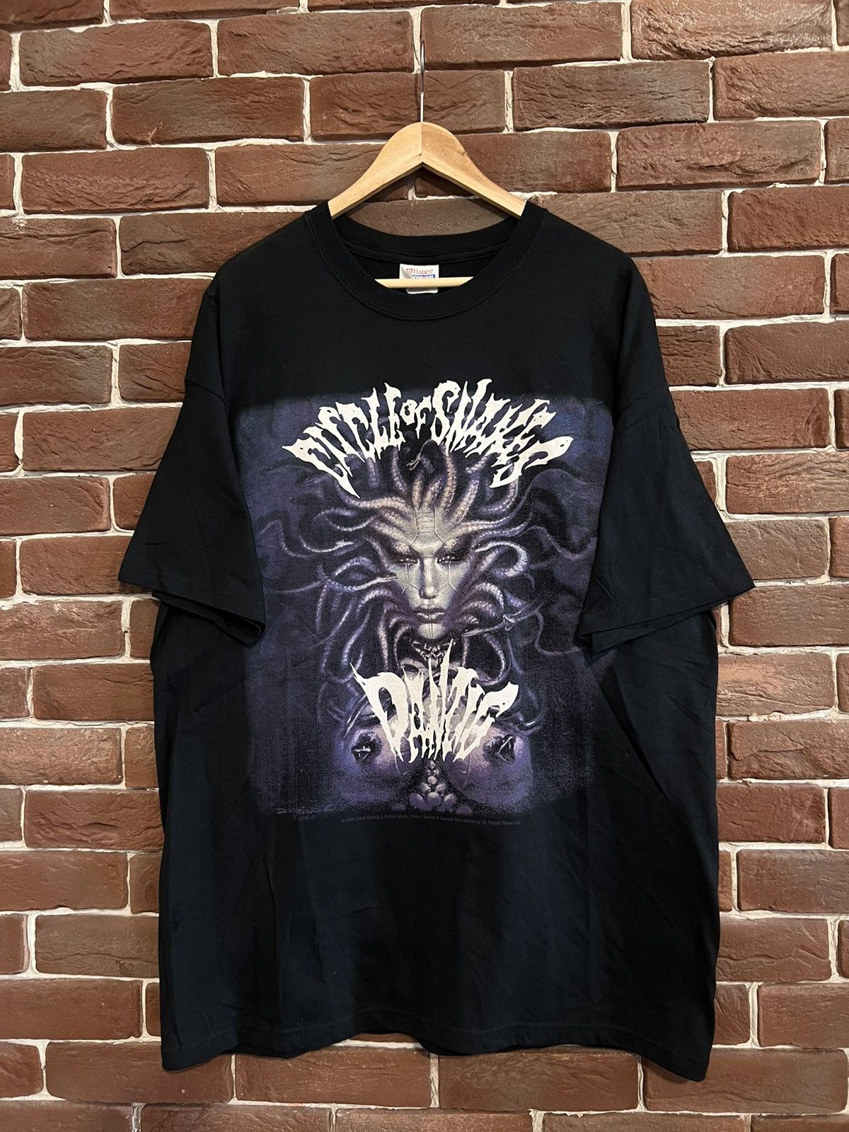 Band Tees Rare Vintage 00s Danzig Circle Snakes Horror Punk Band Tee Size US XL / EU 56 / 4 - 1 Thumbnail