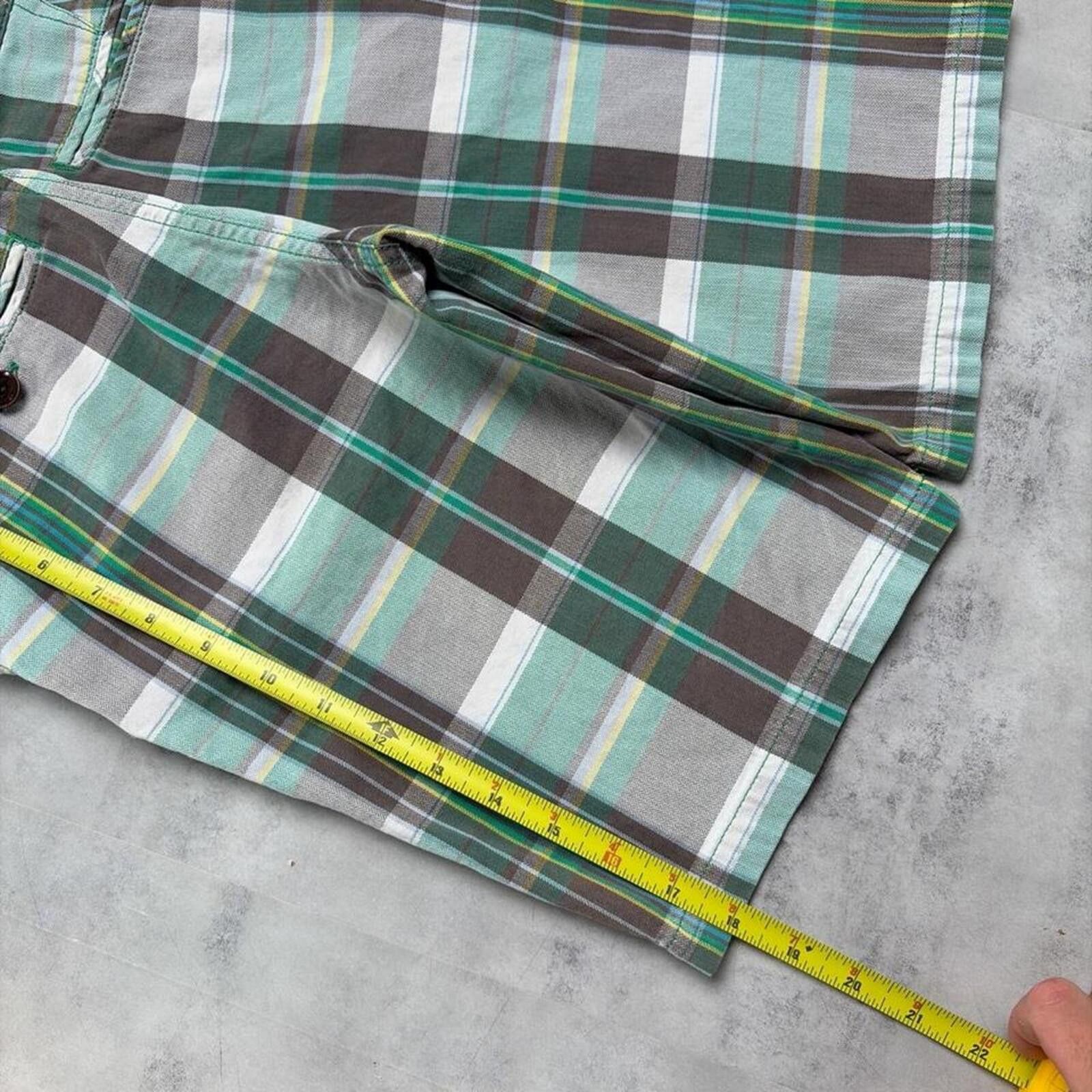 Quiksilver Y2K Green Quiksilver Surf Grunge Plaid Shorts Size 42" / US 20 - 7 Thumbnail