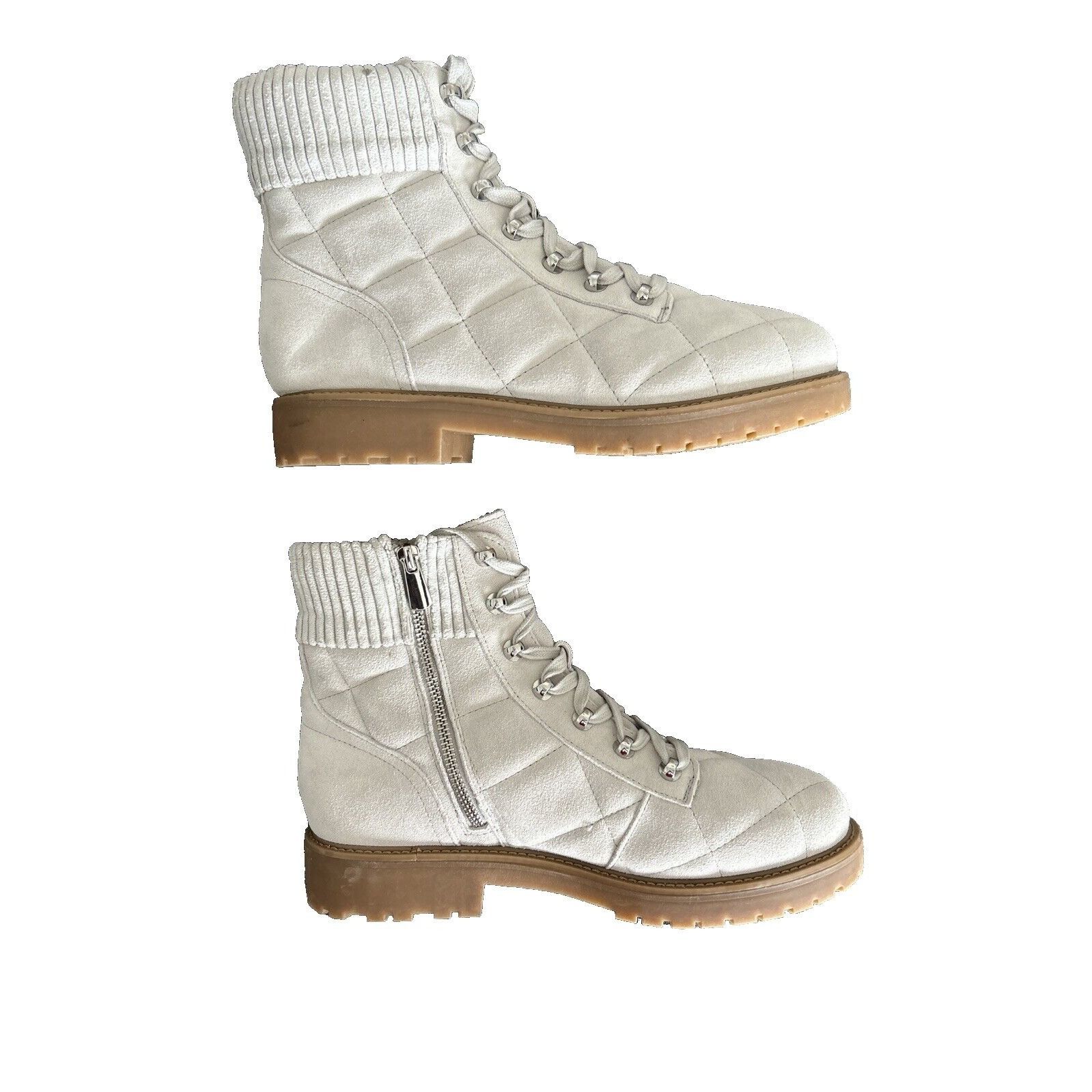 Other EASY SPIRIT Martha Stewart Beige LEATHER HIKERS BOOTS SIZE Size US 10 / IT 40 - 5 Thumbnail