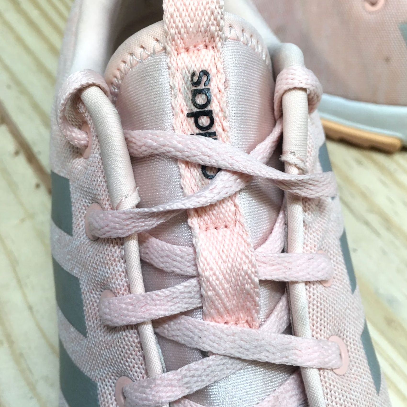 Adidas Adidas Cloudfoam QT Racer Womens Shoes Sneakers 7 Pink Silver Running Athletic Shoe Sports Casual Sneakers Ladies Size US 7 / IT 37 - 5 Thumbnail