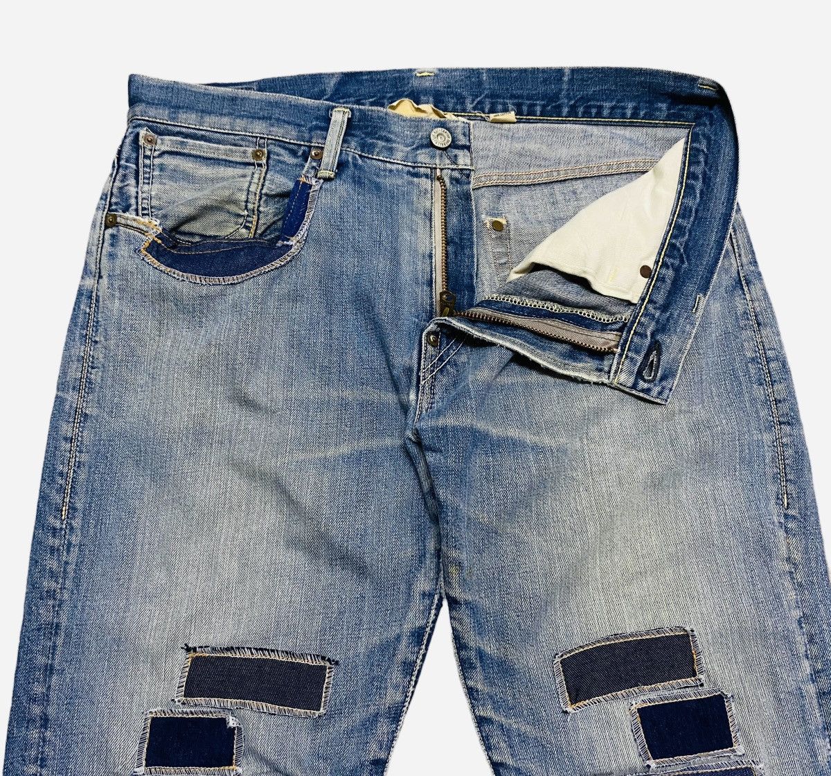 Designer × Japanese Brand × Vintage Rare Vintage Japanese Brand Canton Patchwork Jeans 2000s Size US 34 / EU 50 - 6 Thumbnail