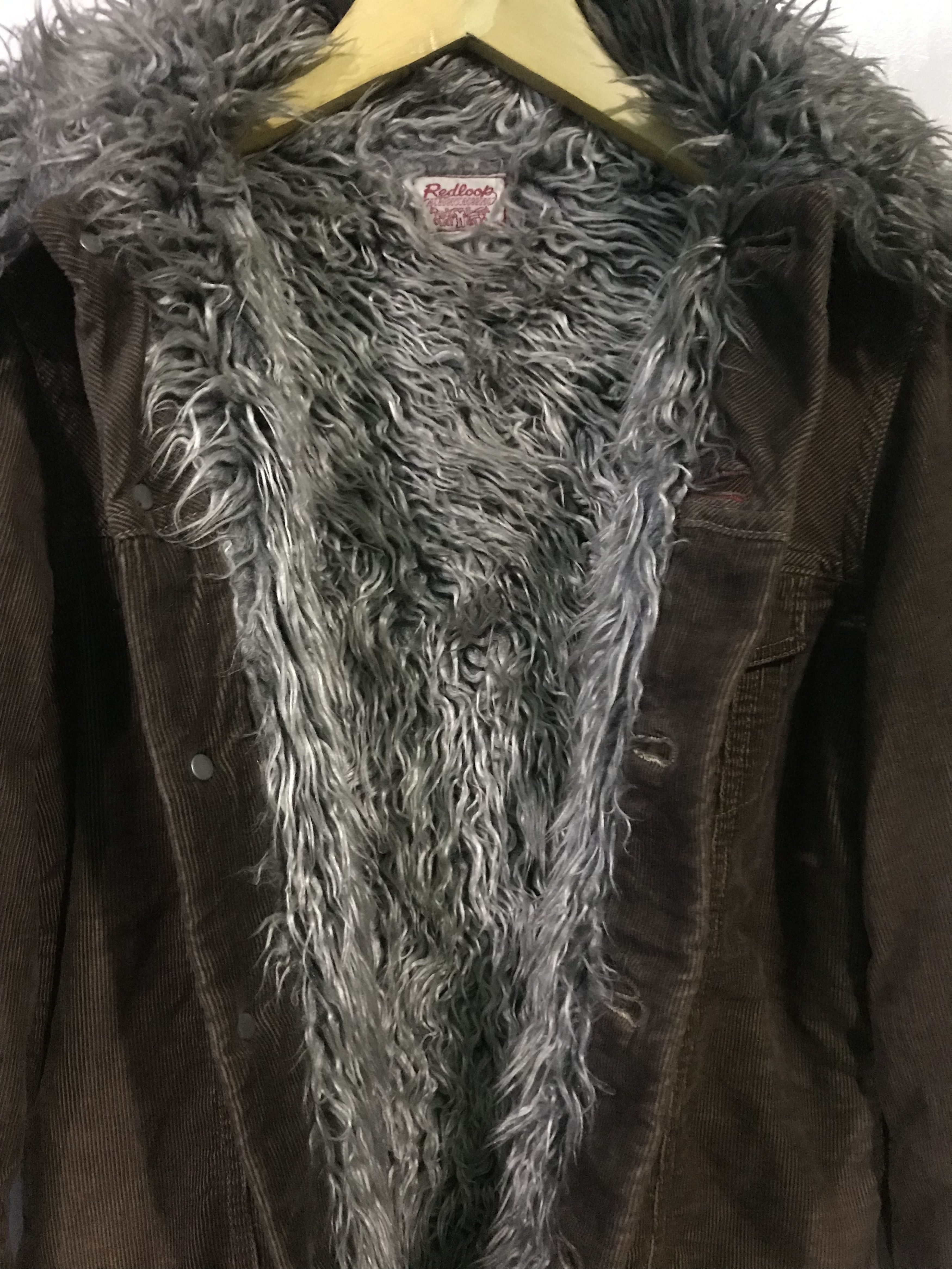 Levi's Vintage Clothing 90s Levi’s redloop fur trucker corduroy vkei style jacket Size US M / EU 48-50 / 2 - 2 Thumbnail