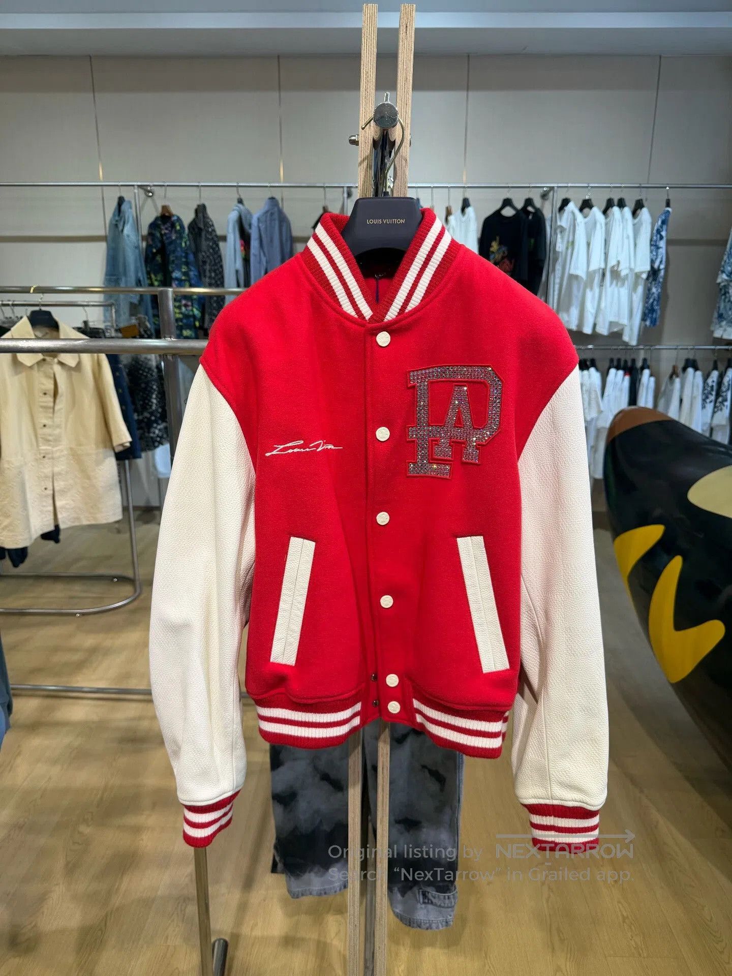 Louis Vuitton Louis Vuitton Pharrell Red White Baseball Jacket. Size US L / EU 52-54 / 3 - 1 Thumbnail