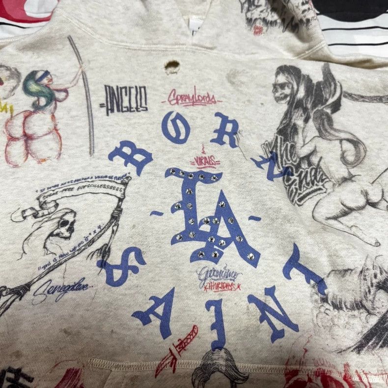Saint Michael Saint Michael Make old graffiti hoodies Size US L / EU 52-54 / 3 - 7 Thumbnail