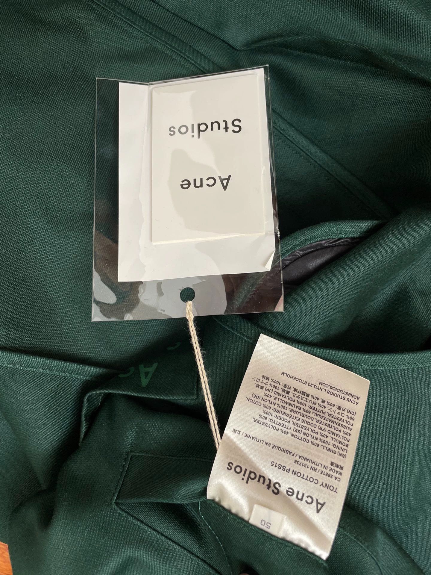 Acne Studios Acne Studios Green Coach Jacket 50 New With Tags Size US M / EU 48-50 / 2 - 3 Thumbnail