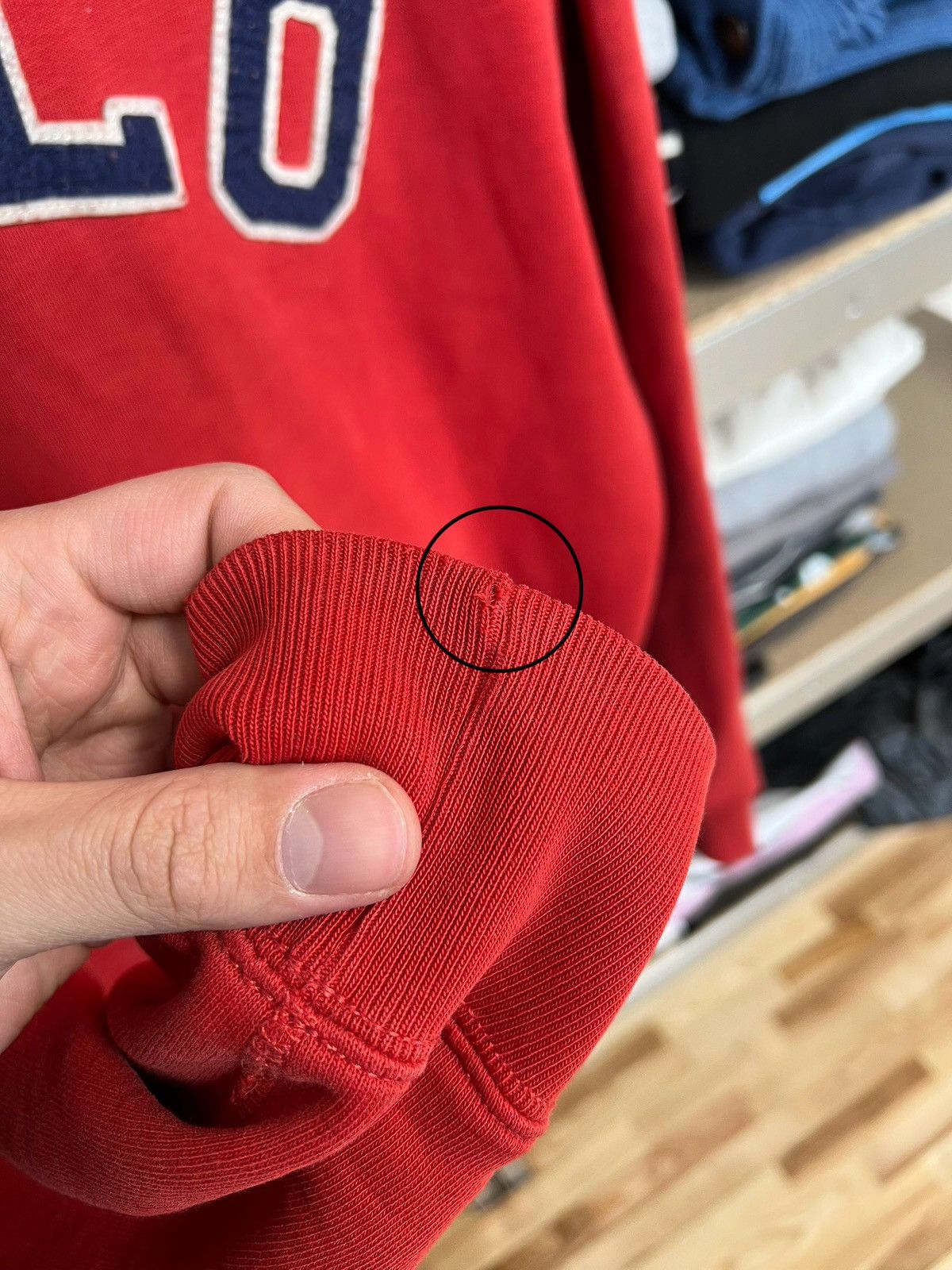 Polo Ralph Lauren × Vintage Vintage Polo Ralph Lauren Big Logo Red Hoodie Size M USA Size US M / EU 48-50 / 2 - 5 Thumbnail