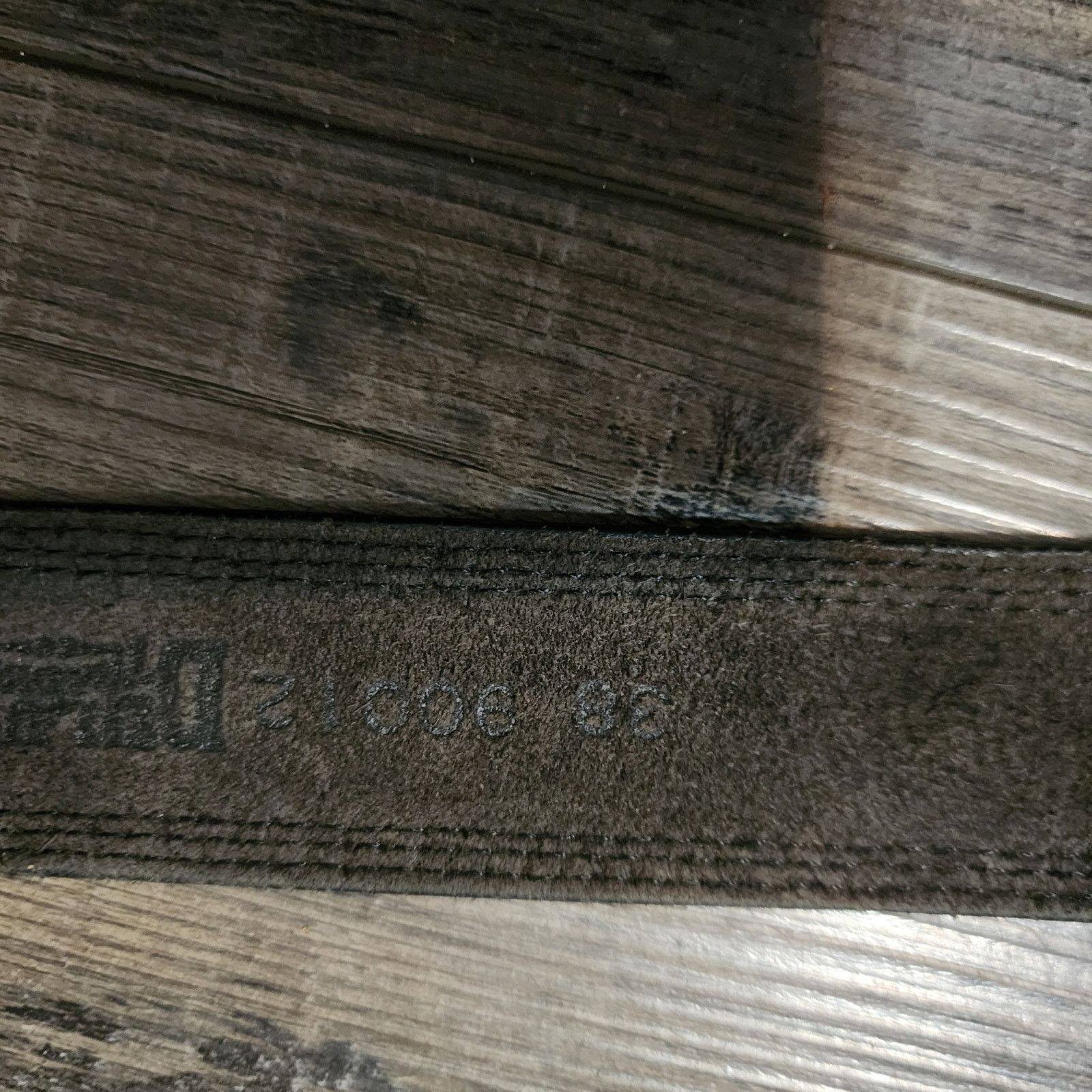 Duluth Trading Company Duluth black belt with white stitching size 38 soft belt D Size 38 - 6 Thumbnail