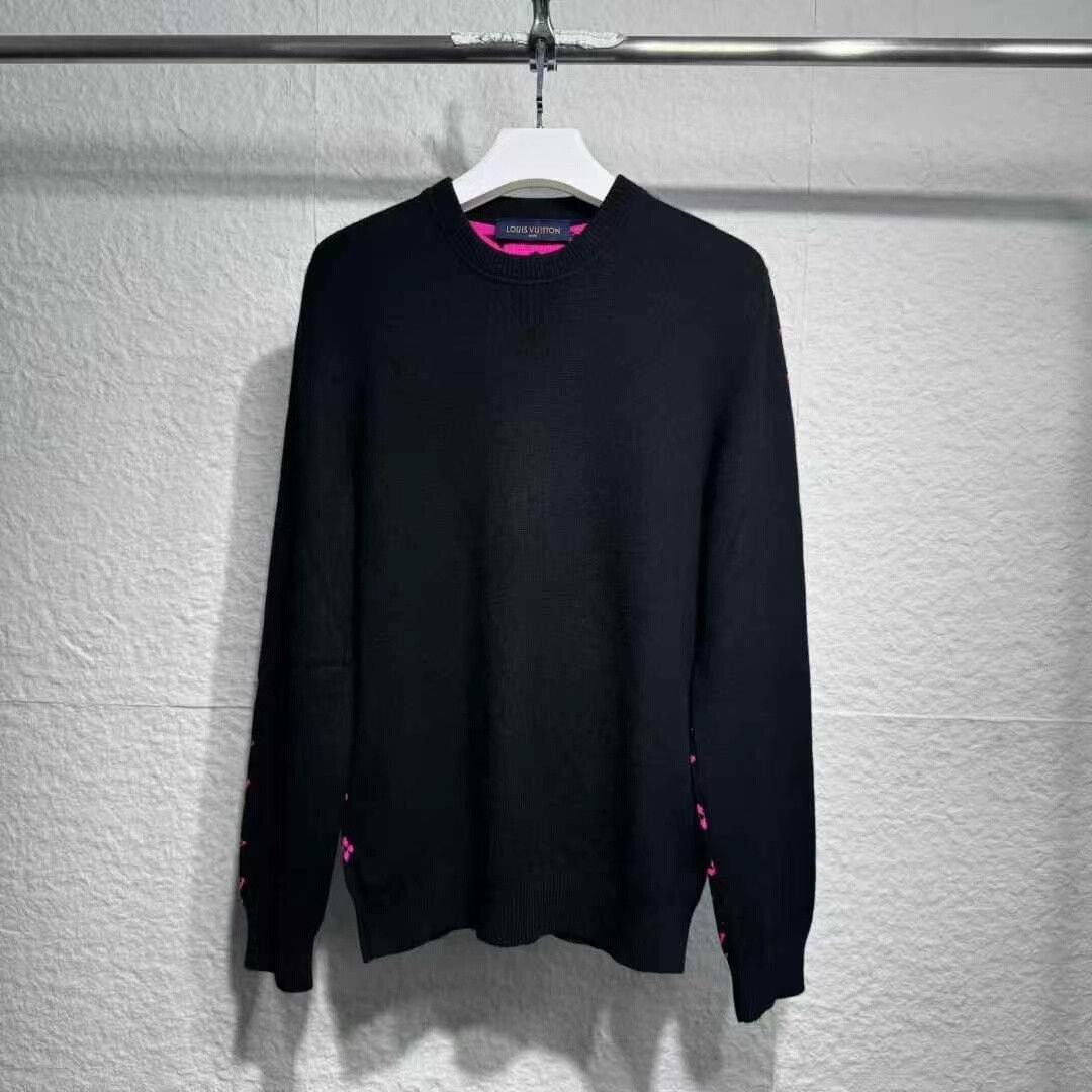 Louis Vuitton louis vuitton black purple wool sweater Size US XL / EU 56 / 4 - 1 Thumbnail