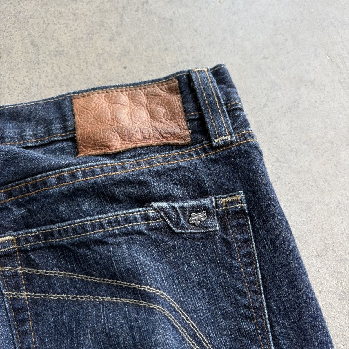 Fox Racing Vintage Y2K Fox Indigo Racing Jeans Blue Denim 32x32 Skater Size US 32 / EU 48 - 4 Thumbnail