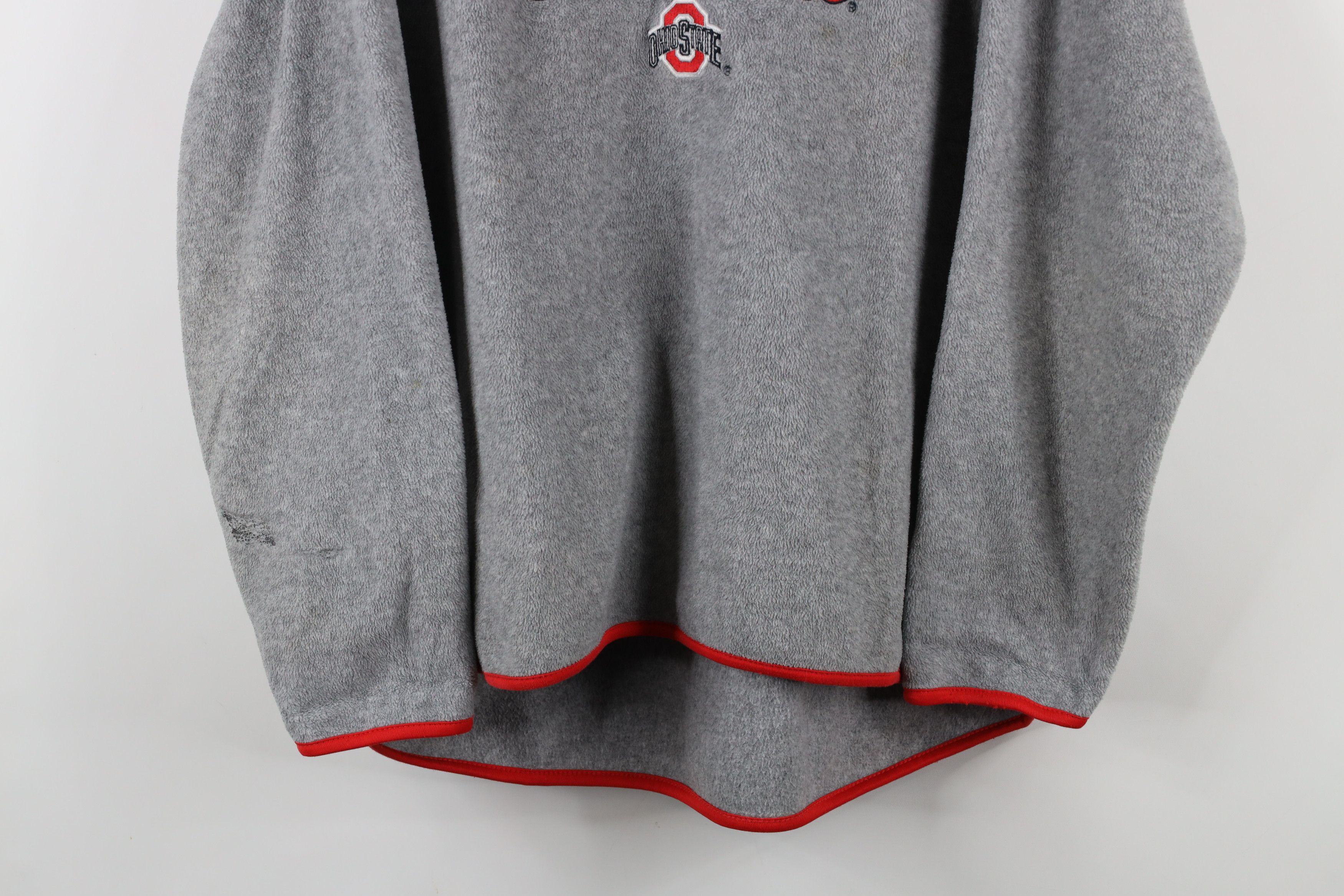 Vintage Vintage 90s Spell Out Ohio State University Fleece Sweater Size XL / US 12-14 / IT 48-50 - 3 Thumbnail