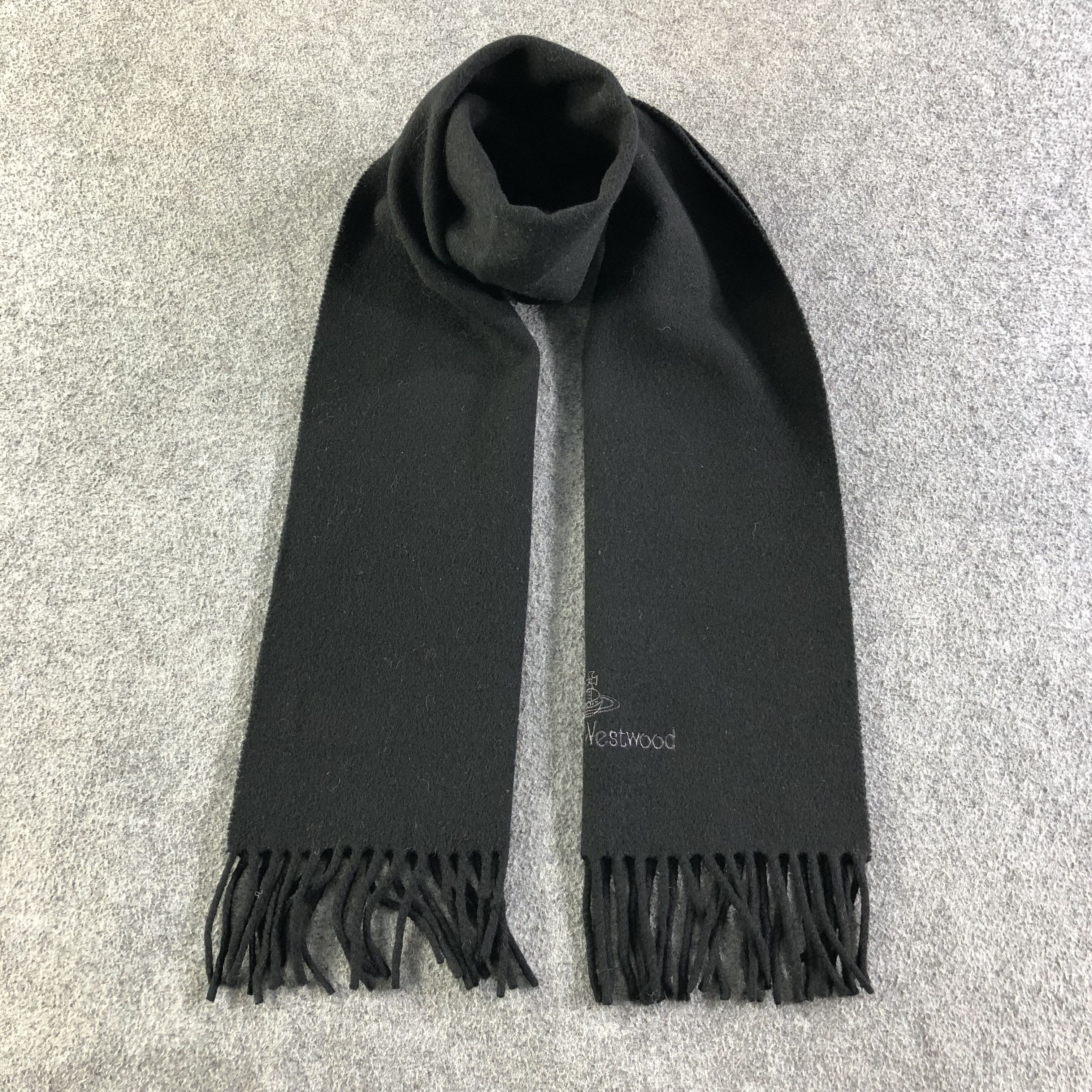 Vivienne Westwood Vivienne Westwood Plain Wool Scarf Muffler V1842 Size ONE SIZE - 1 Thumbnail