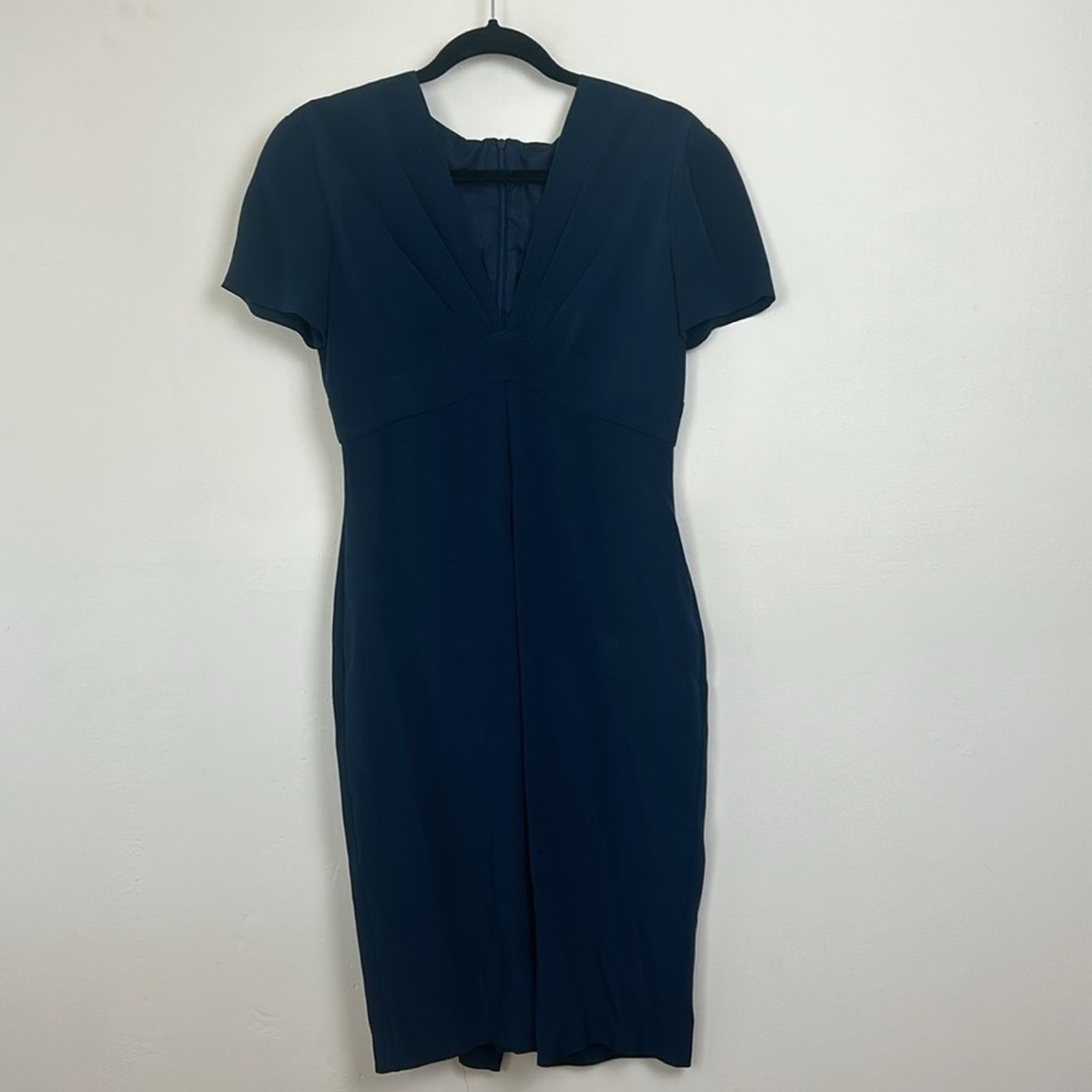 Anthropologie Jennifer Joanou Silk Navy Shift Dress Size M / US 6-8 / IT 42-44 - 1 Thumbnail