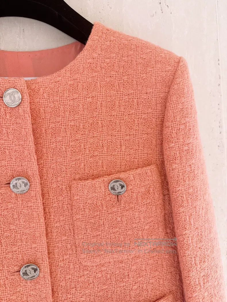 Chanel Chanel 21B Autumn and Winter Preview Salmon Four-pocket Ja Size XXS / US 00 / IT 34 - 3 Thumbnail
