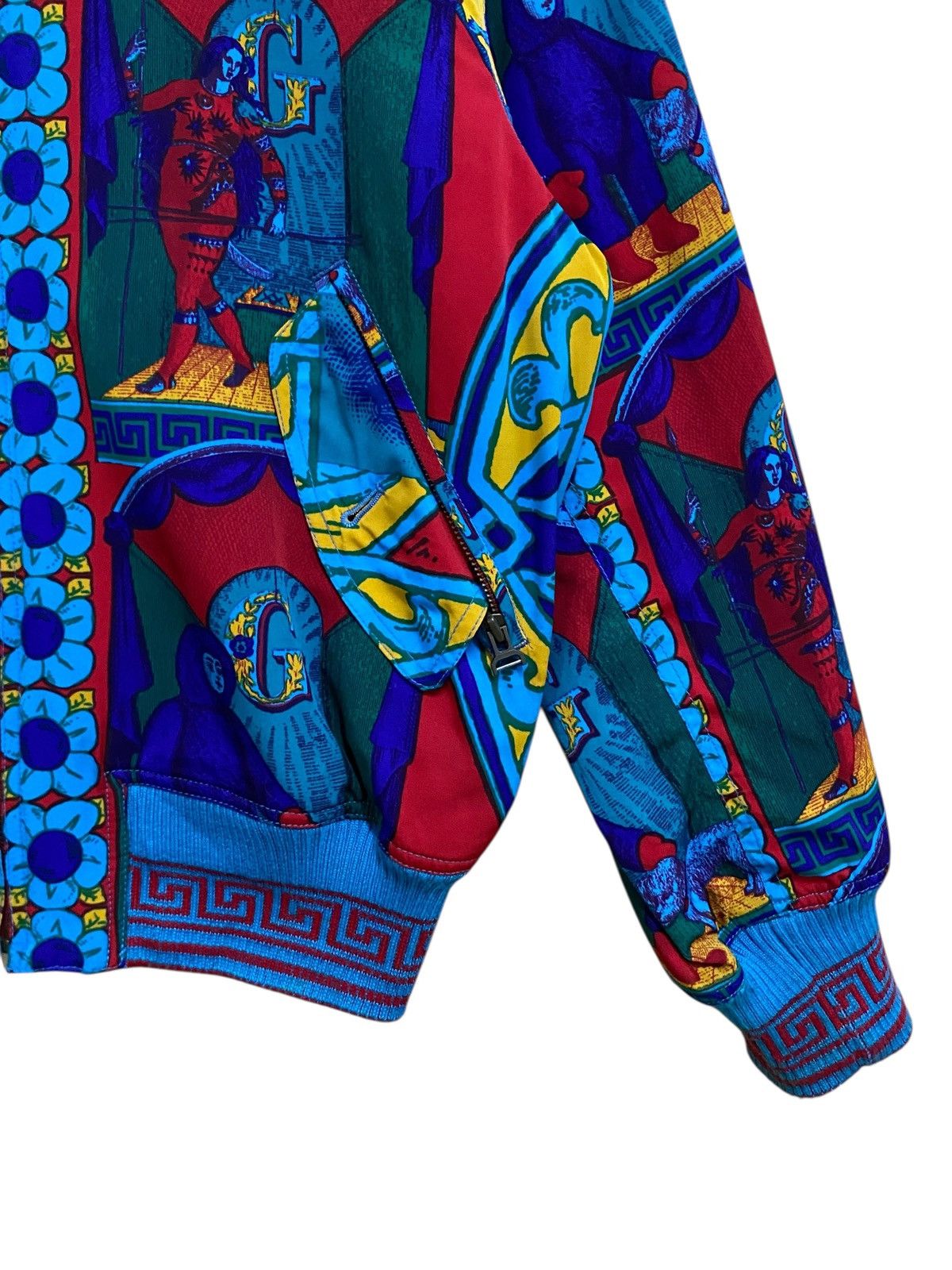 Vintage Rare Vintage Brand Grass Men Full Print Silk Jacket 1990s Size US L / EU 52-54 / 3 - 6 Thumbnail