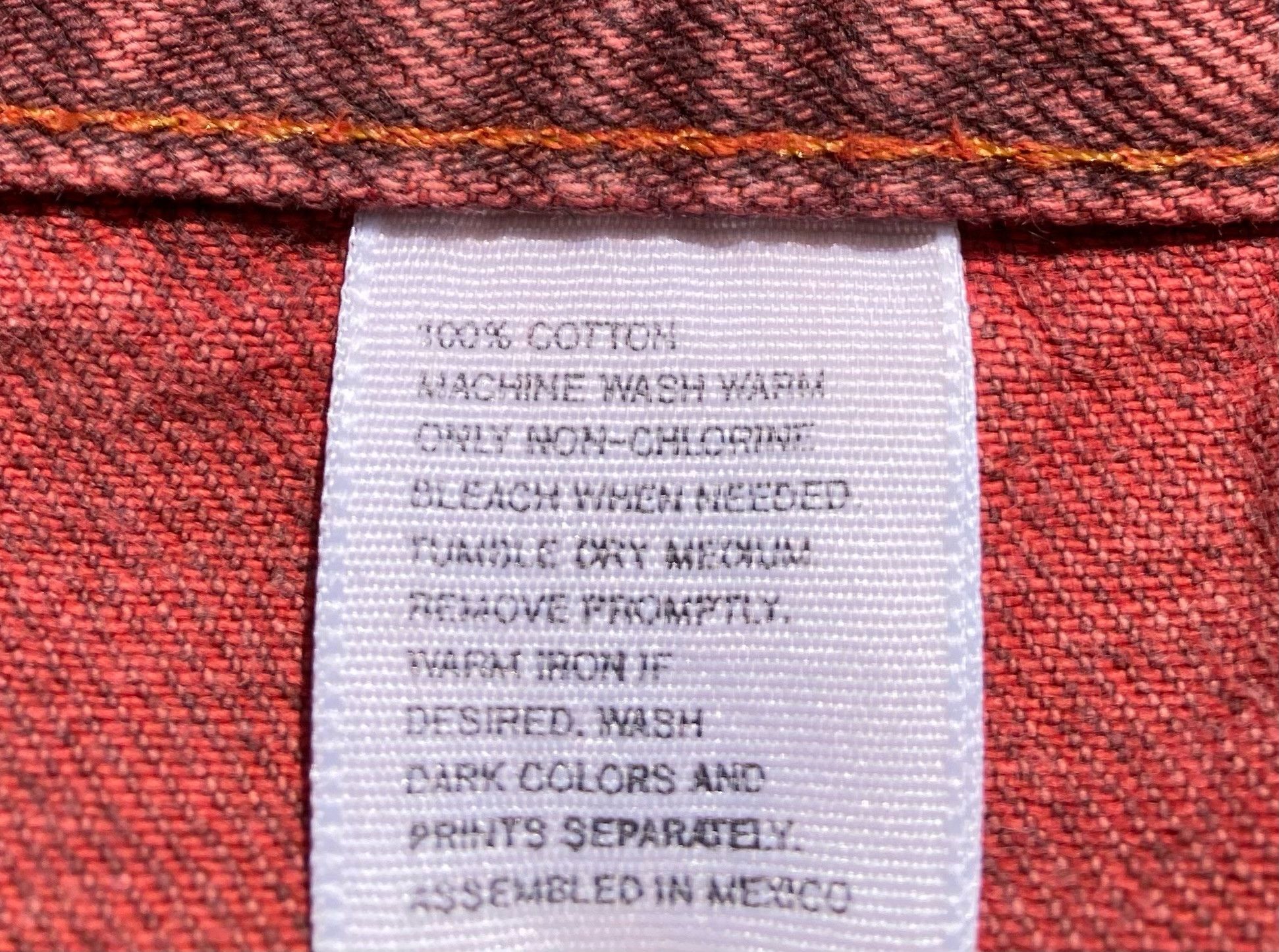 Vintage 90’s Sasson Desert Red Denim Jean Shorts Jorts Men’s Size 35 Size US 35 - 4 Thumbnail