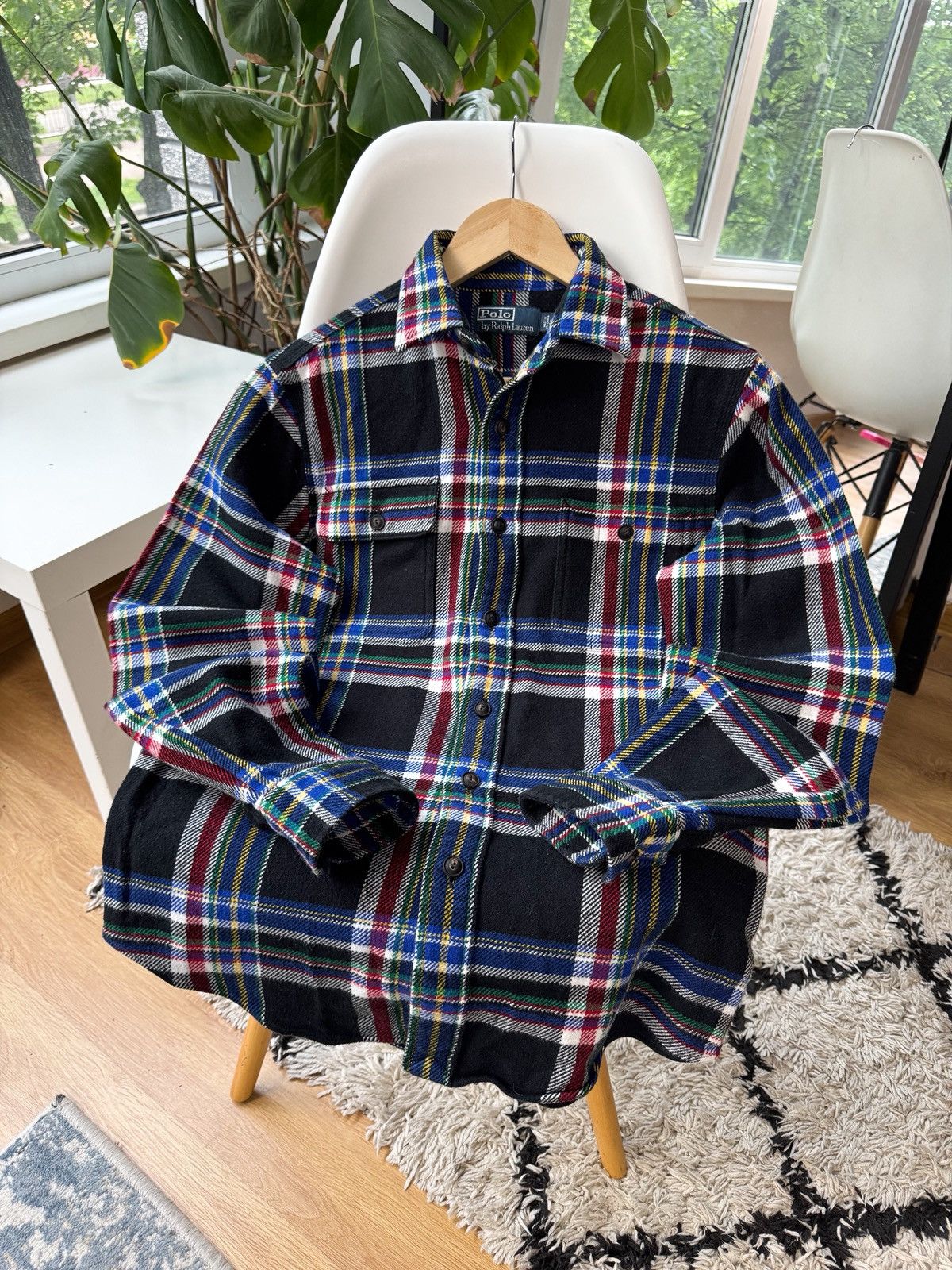 Polo Ralph Lauren × Vintage Polo Ralph Lauren vintage flannel over shirt size S-M Size US S / EU 44-46 / 1 - 1 Thumbnail