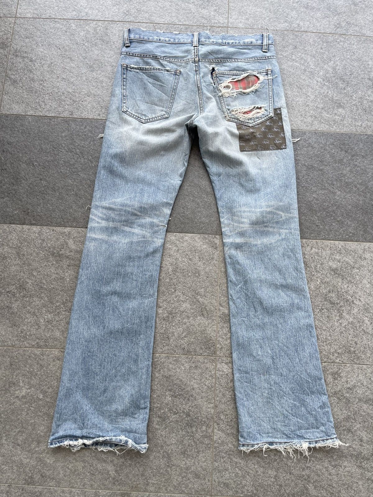 Japanese Brand Vintage Unbrand Distressed Denim Size US 32 / EU 48 - 2 Thumbnail