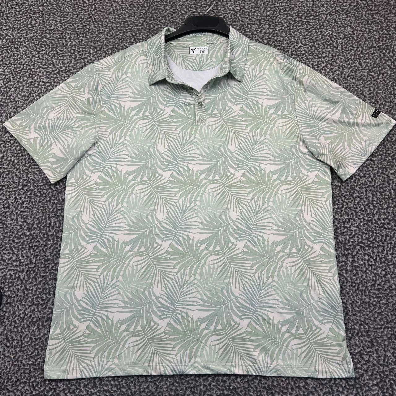 Other Yatta Golf Polo Shirt Men Hawaiian Green Collared 2XL Size US XXL / EU 58 / 5 - 1 Thumbnail