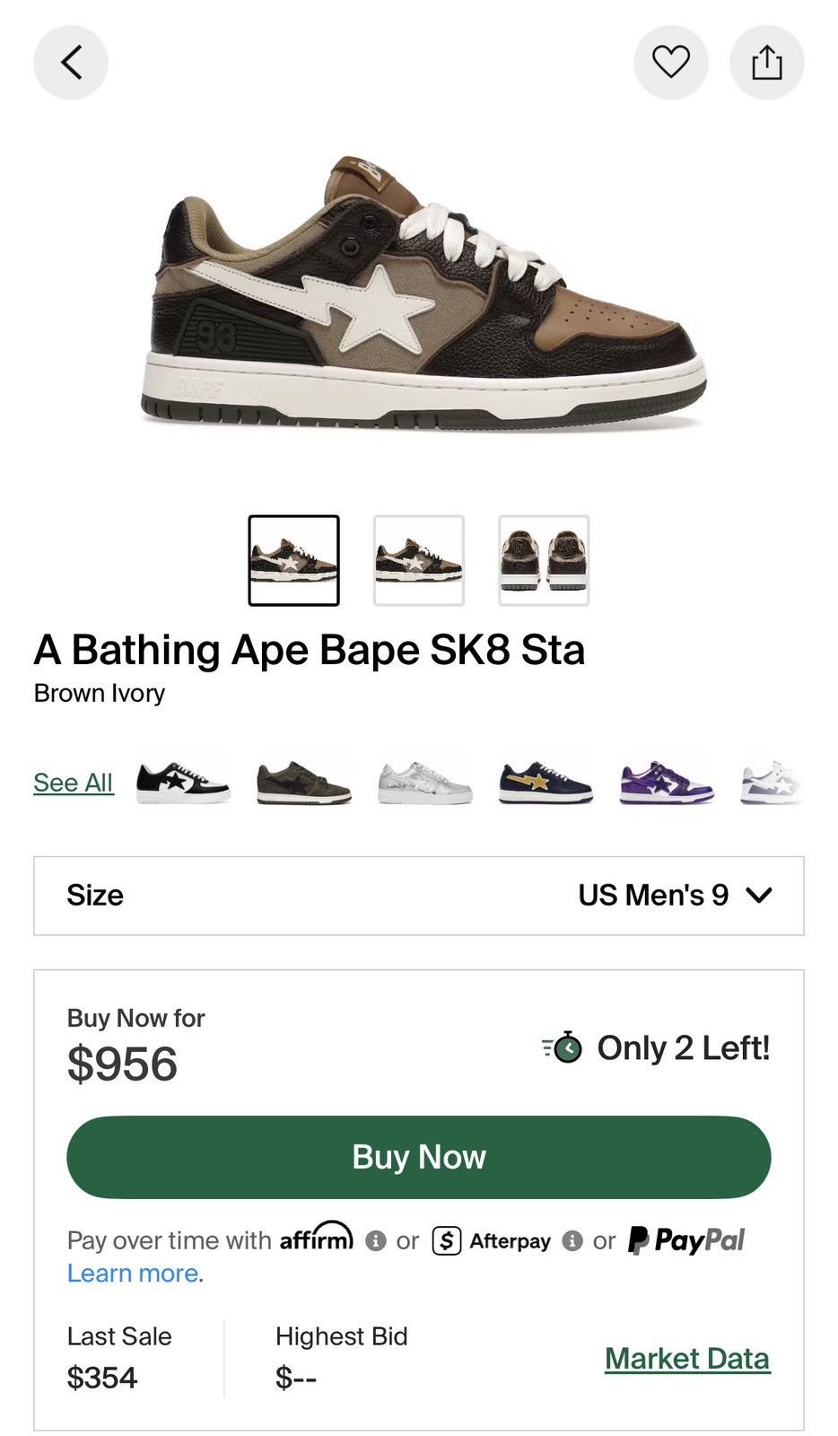 Bape A Bathing Ape Bape SK8 Sta Size US 9 / EU 42 - 3 Thumbnail