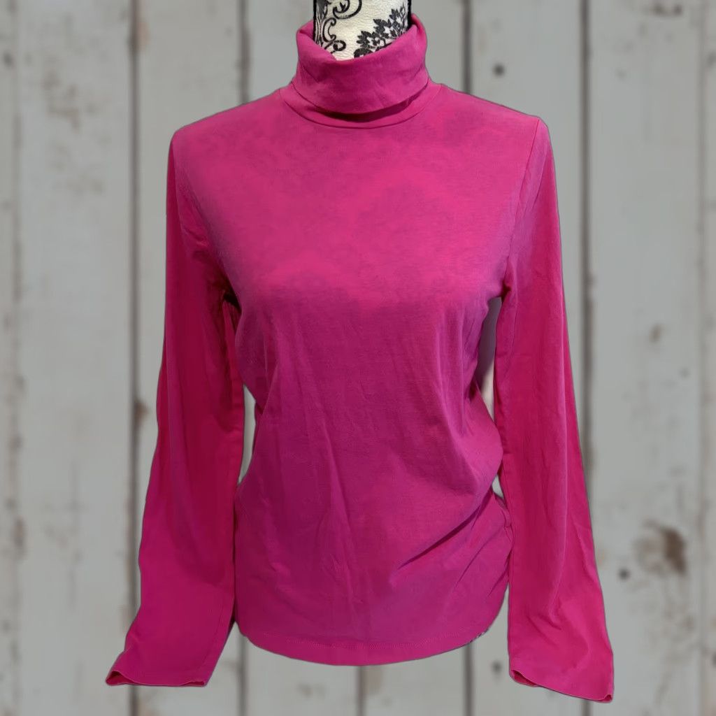 J.Crew J. Crew Shirt Womens Pink Long Sleeve Turtleneck Regular Medium Size M / US 6-8 / IT 42-44 - 1 Thumbnail