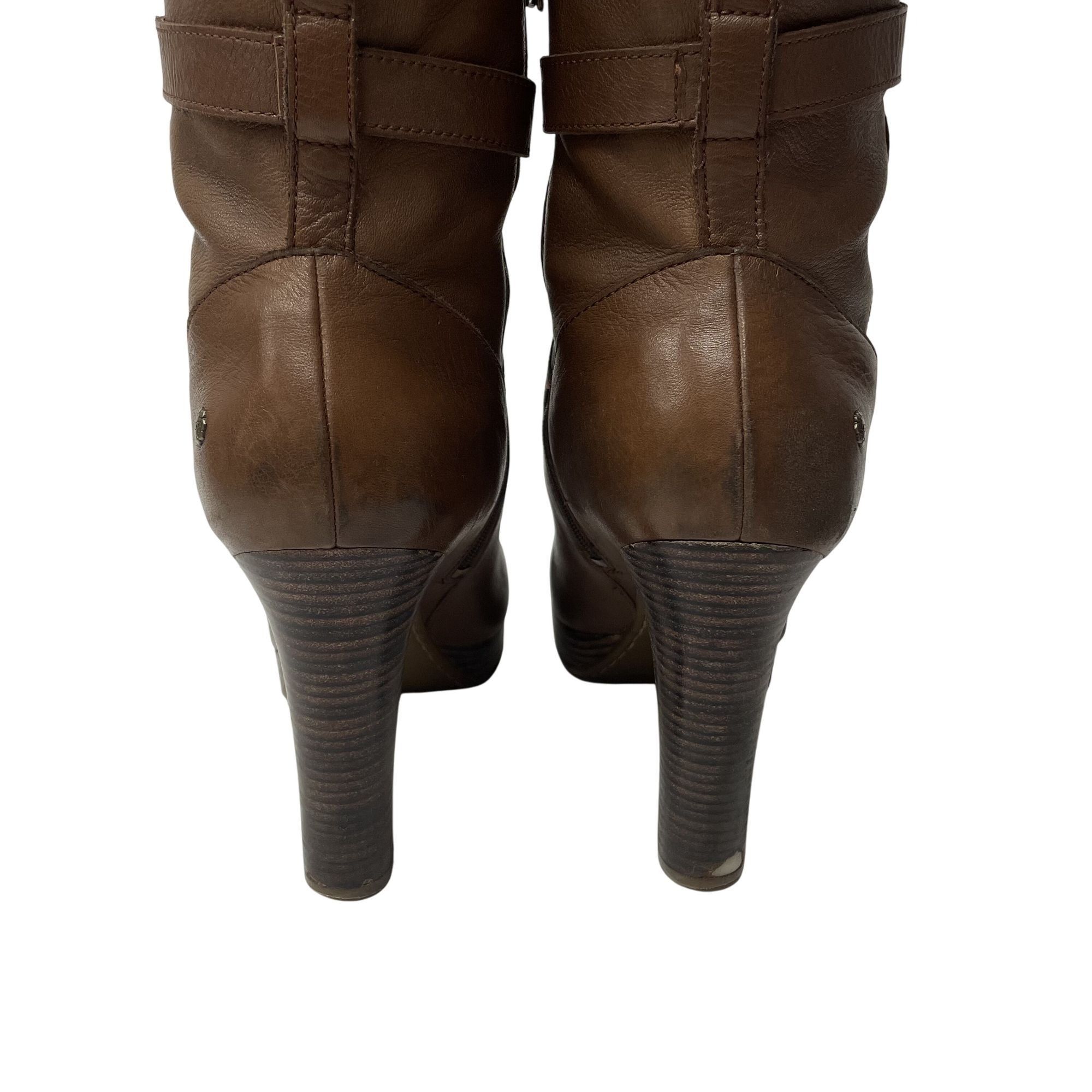 Ugg UGG 1004150 Jardin Leather PLATFORM High Heel Boots Size US 10 / IT 40 - 4 Thumbnail