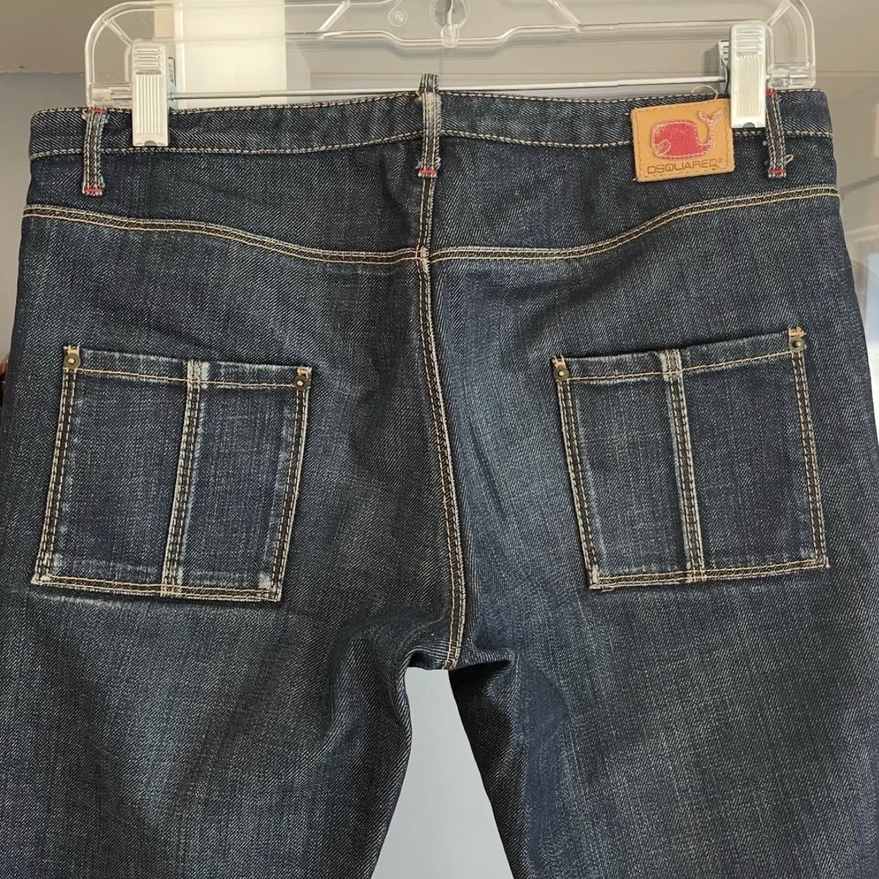 Dsquared2 VINTAGE Dsquared2 Low Rise Slim Straight Jeans Whale Logo Women Regular 44 Blue Denim Cotton 98% 2% elastane Size 44/32” Inseam Mens? Girls? Size 30" / US 8 / IT 44 - 6 Thumbnail
