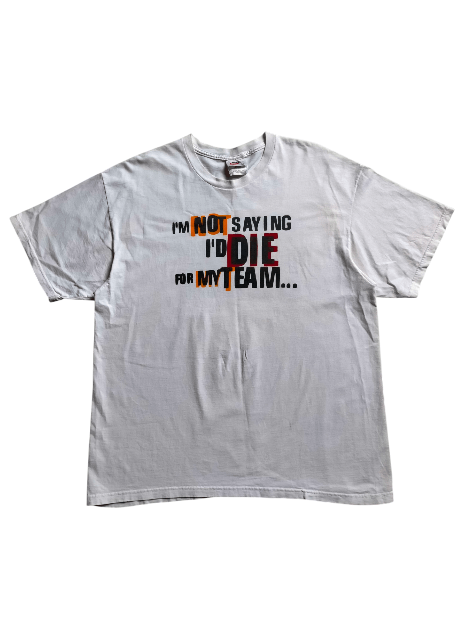 Nike Vintage 90s Nike Made in usa white tee Size US L / EU 52-54 / 3 - 3 Thumbnail