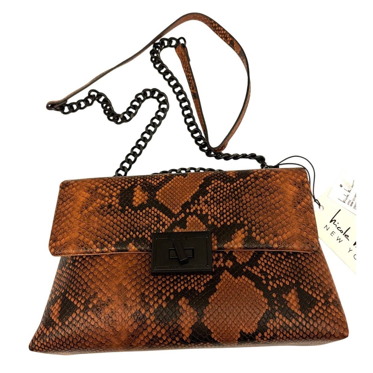 Nicole Miller NICOLE MILLER Reptile Print Faux Leather Crossbody Bag | NWT Size ONE SIZE - 1 Thumbnail