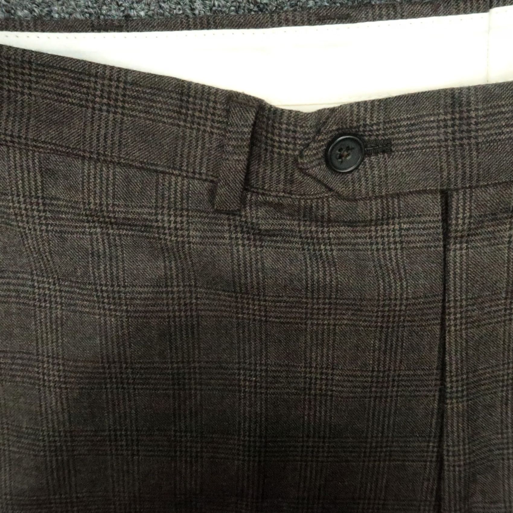 Brooks Brothers Brooks Brothers Pants Mens 35x32 Brown Glen Plaid Wool 346 Flat Front Lined Size US 35 - 3 Thumbnail