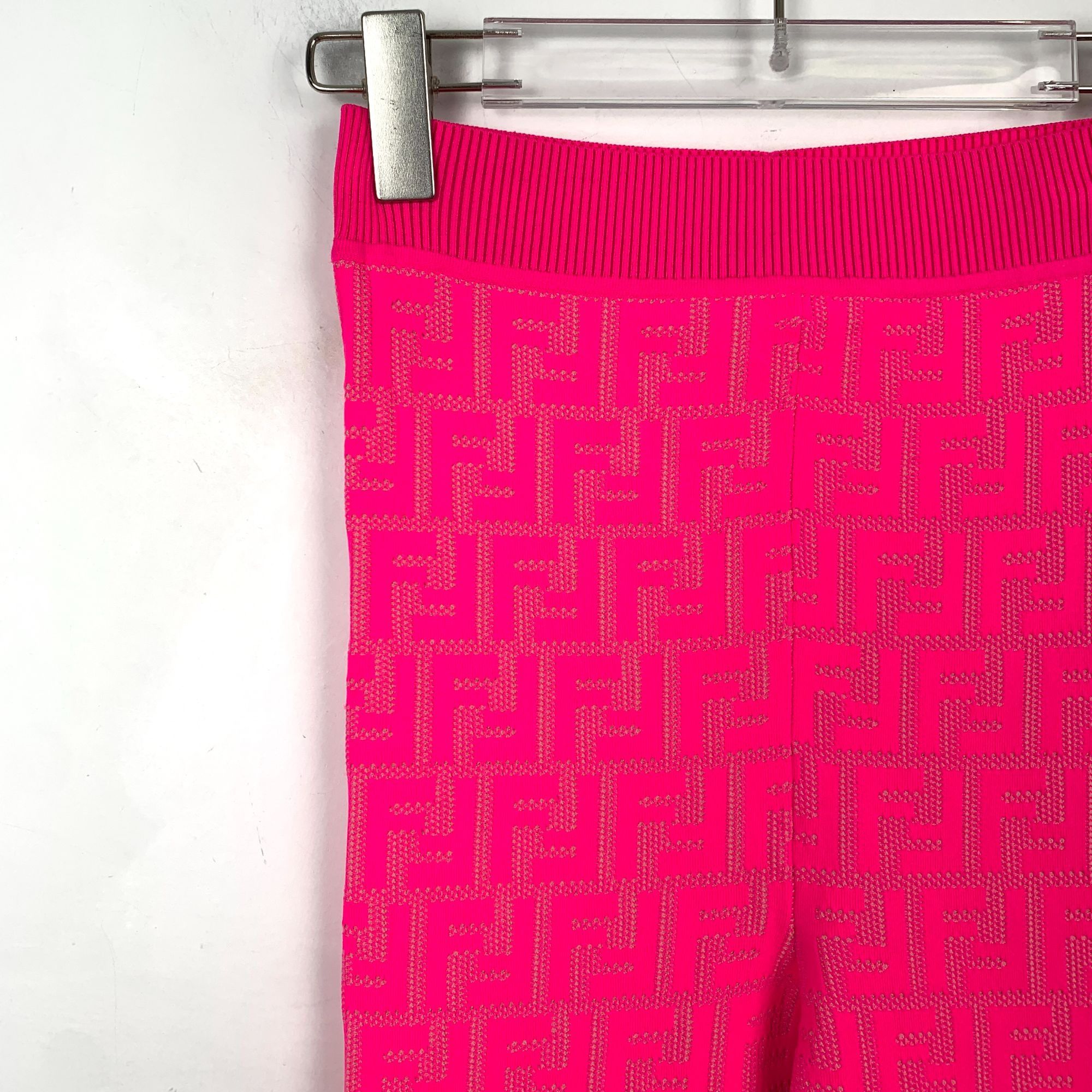 Fendi Fendi Pink Logo Monogram Knit Jogger Pants (Size M) Size 40" / US 18 - 6 Thumbnail
