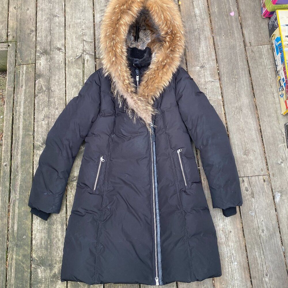Mackage Mackage Trish Powder Touch Down Coat With Natural Fur Signa Size L / US 10 / IT 46 - 8 Thumbnail