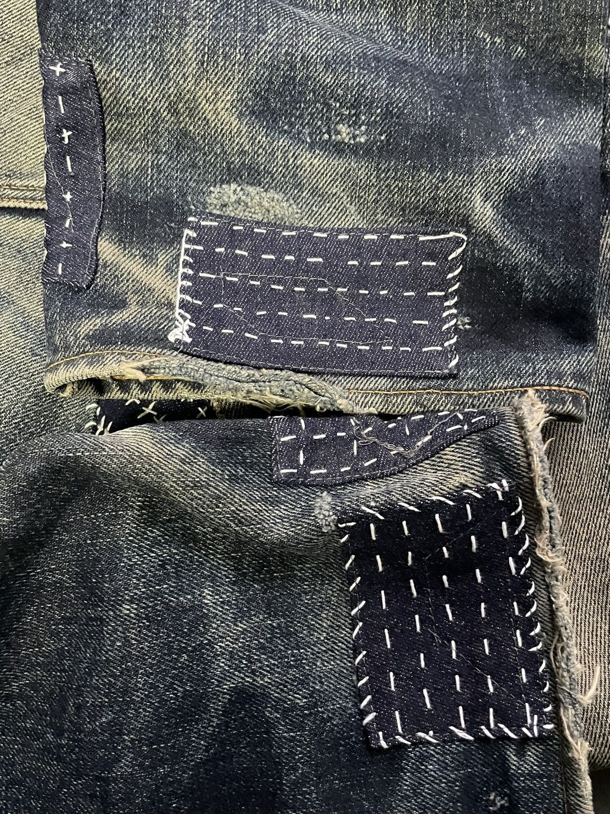 KOJIMA GENES × Vintage Vintage Kojima Genes Selvedge Distresed Denim Size US 34 / EU 50 - 12 Thumbnail