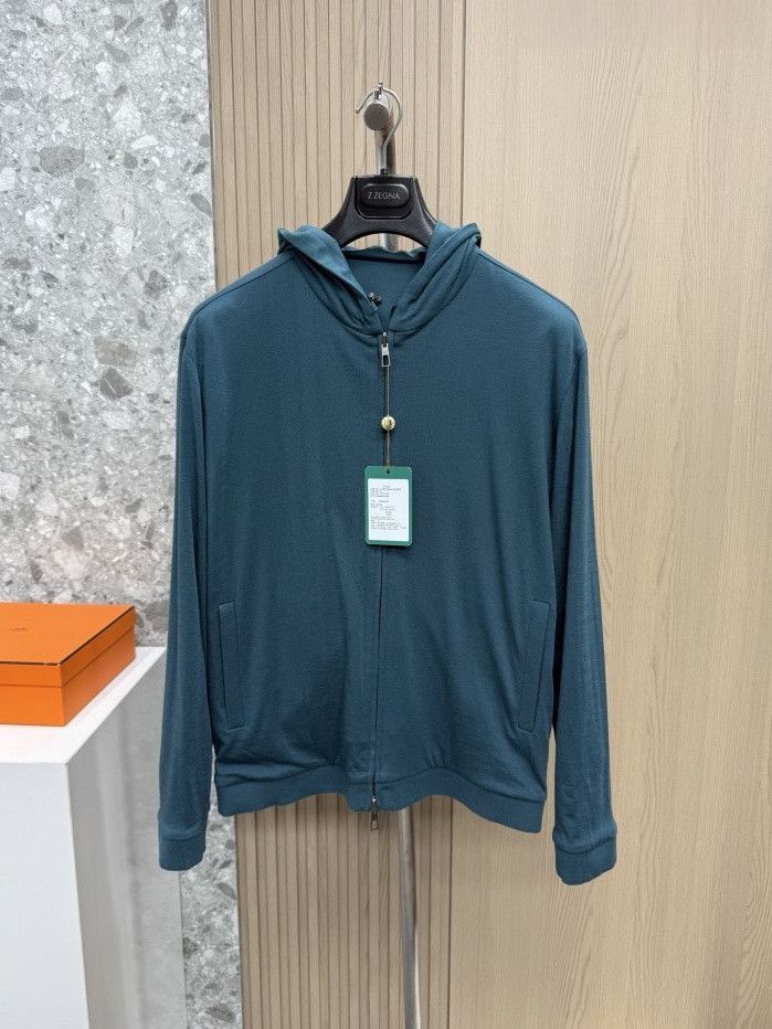 Loro Piana Loro Piana Rain System Zip Hoodie Size XL Size US XL / EU 56 / 4 - 1 Thumbnail