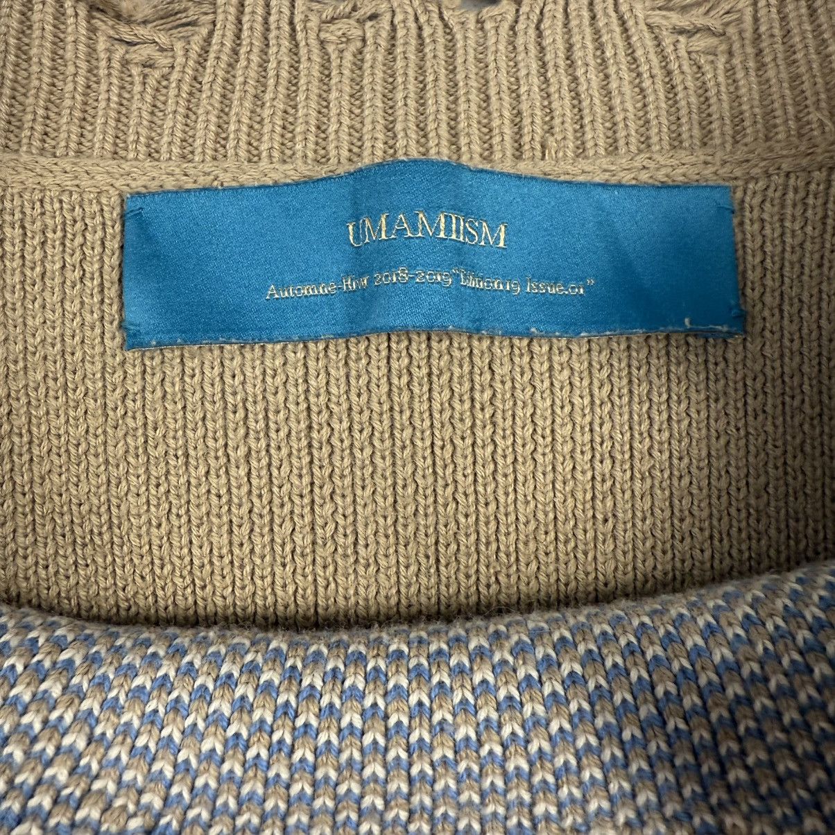 Japanese Brand Umamiism Heavy Knit Crewneck Back Logo Sweater Size US M / EU 48-50 / 2 - 8 Thumbnail